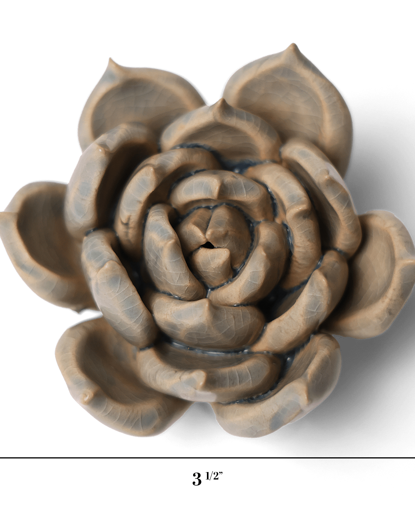 Ceramic Flower Wall Art Succulent Blue 12 - Chive Ceramics Studio - Ceramic Flowers - Chive US