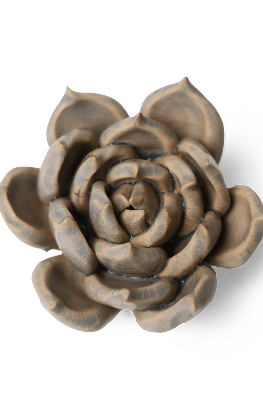 Succulent Blue 12 ceramic wall flower — Classic Collection — designed in Toronto by Chive Studio
