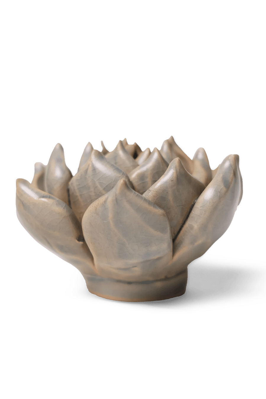 Succulent Blue ceramic wall flower — Classic Collection — handmade by Chive Studio Toronto