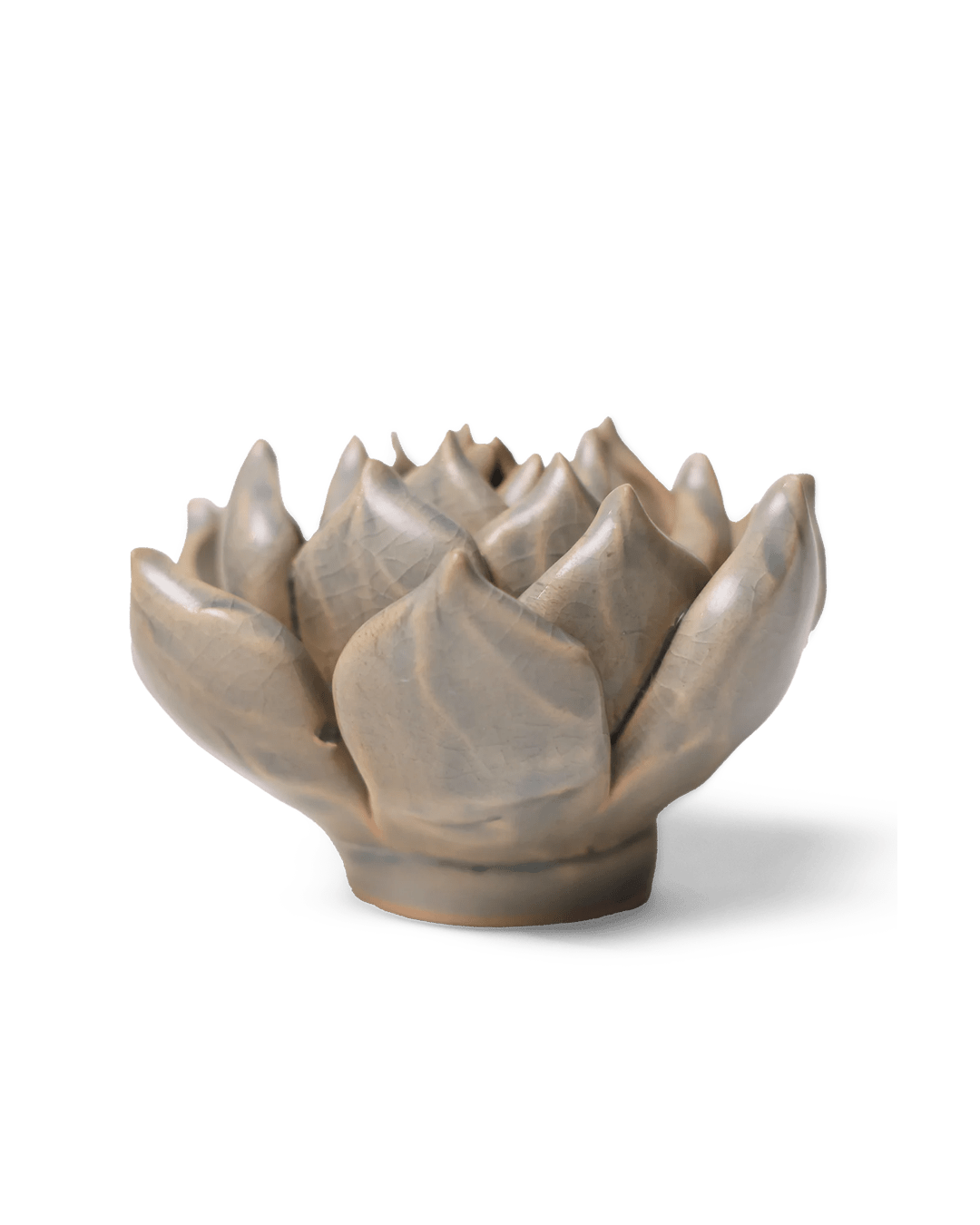 Succulent Blue ceramic wall flower — Classic Collection — handmade by Chive Studio Toronto