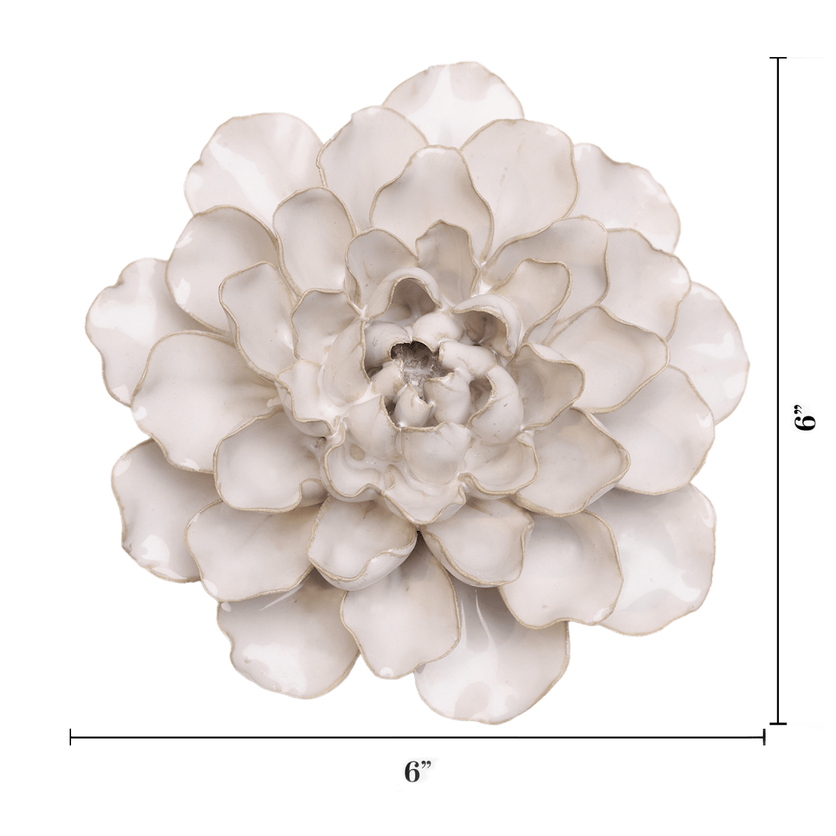 Ivory European Water Lily - Chive Ceramics Studio - Ceramic Flowers - Chive Ceramics Studio