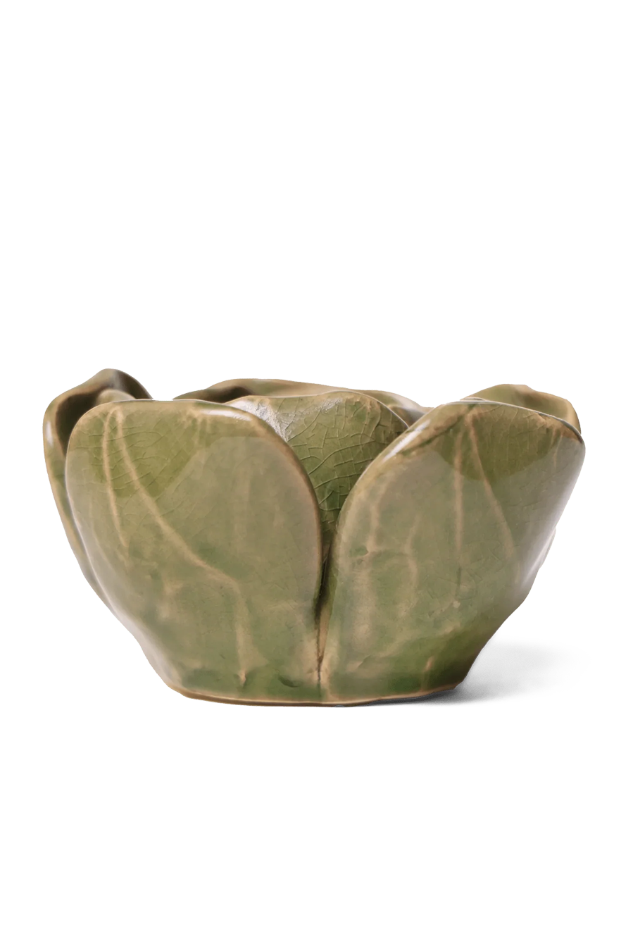 Green Rose 4 ceramic wall flower — Classic Collection — designed in Toronto by Chive Studio