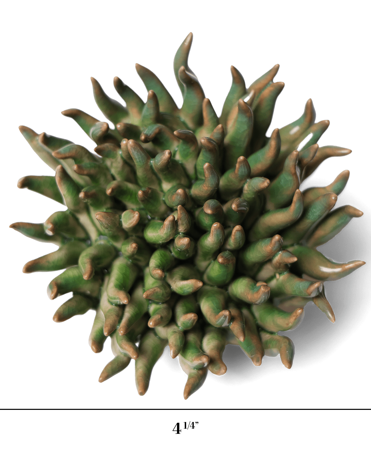 Ceramic Flower Wall Art Mondo Green 4 - Chive Ceramics Studio - Ceramic Flowers - Chive US