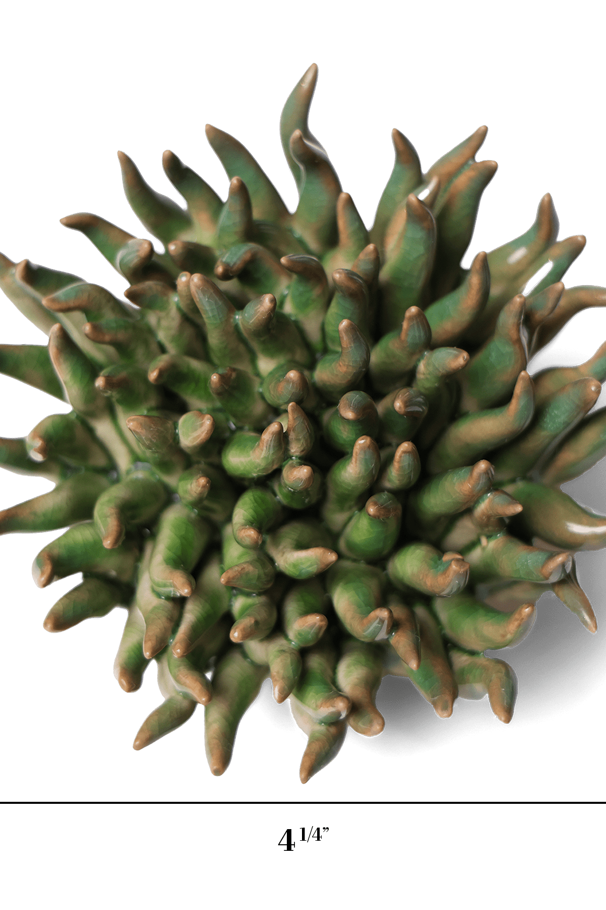 Ceramic Flower Wall Art Mondo Green 4 - Chive Ceramics Studio - Ceramic Flowers - Chive US