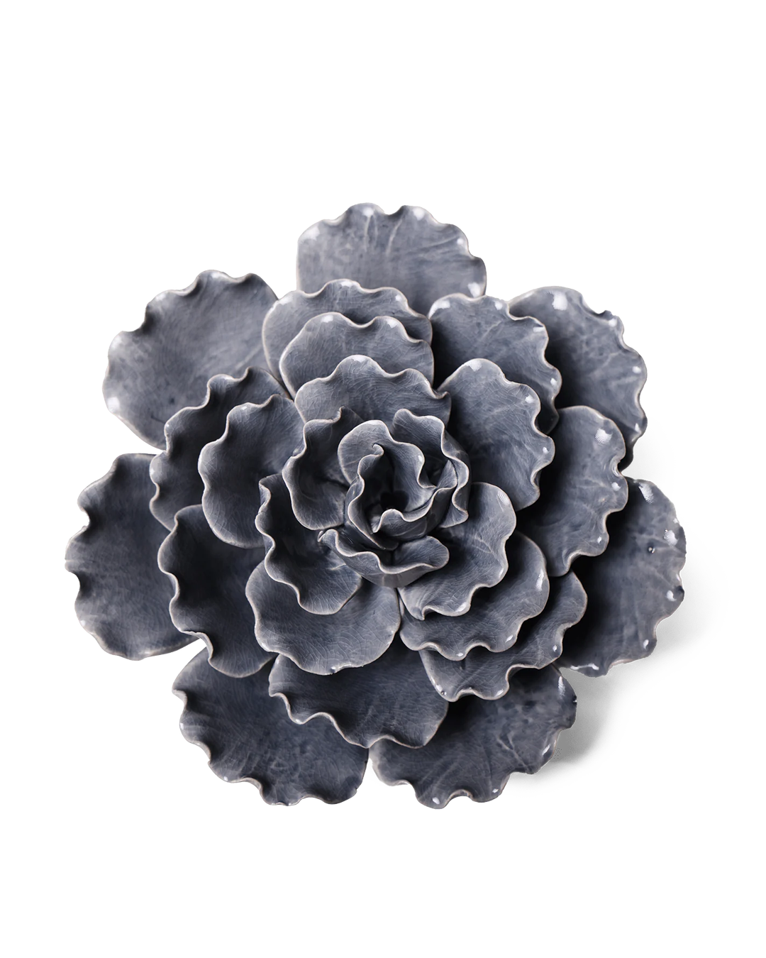 Ceramic Flower Wall Art Lettuce Grey XL 5 - Chive Ceramics Studio - Ceramic Flowers - Chive US