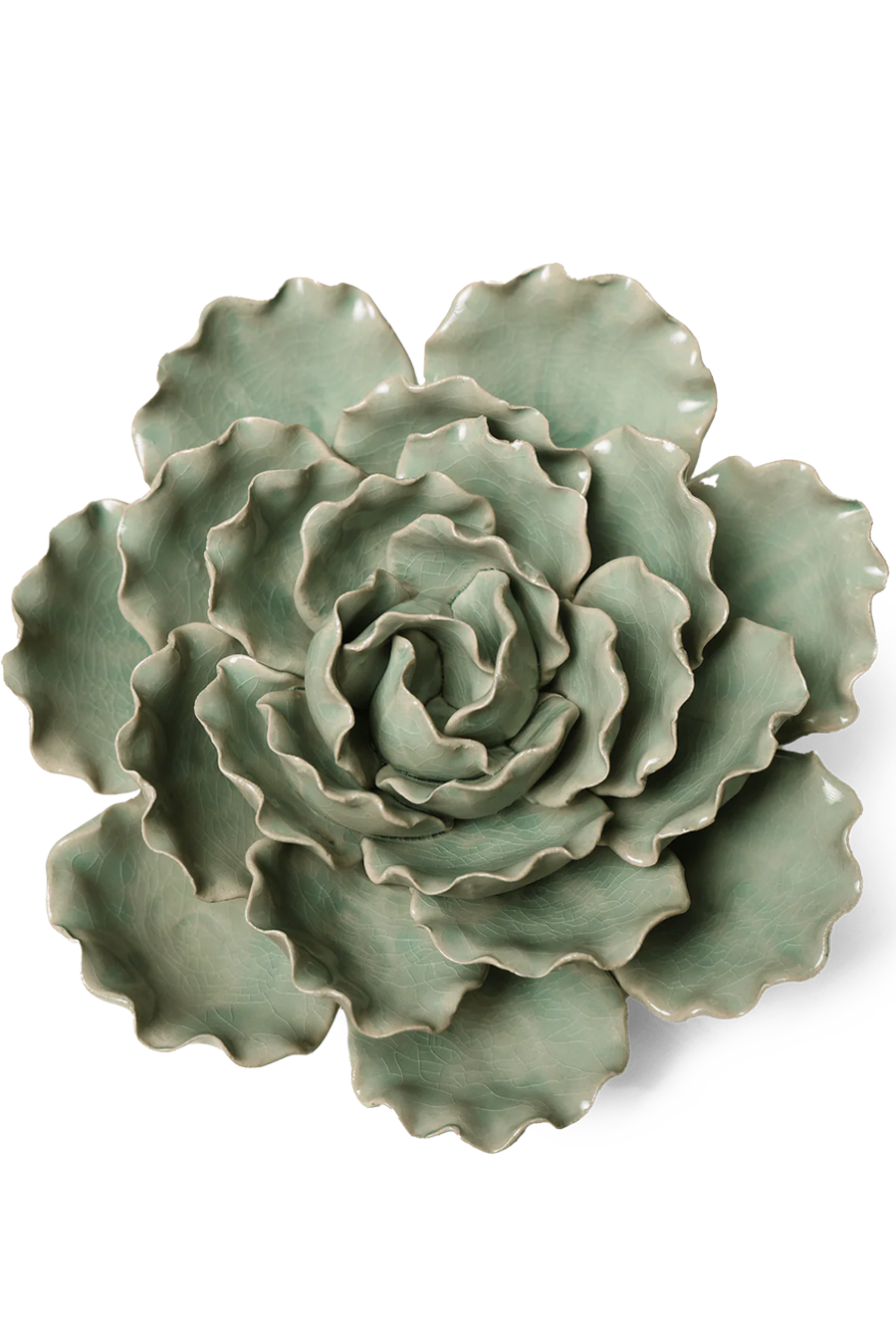 Ceramic Flower Wall Art Lettuce Mint XL 5 - Chive Ceramics Studio - Ceramic Flowers - Chive US