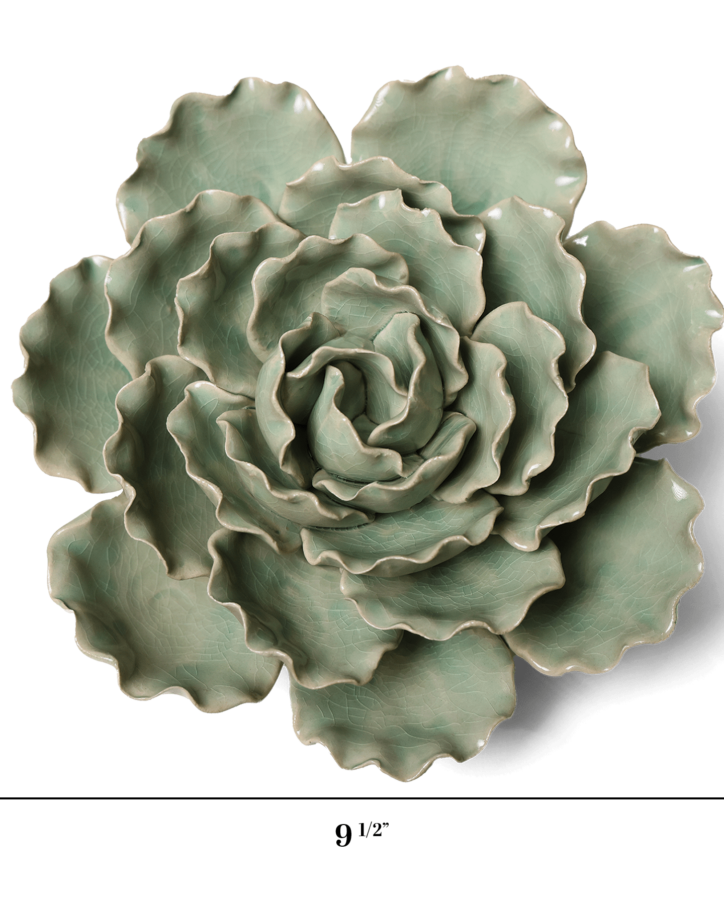 Ceramic Flower Wall Art Lettuce Mint XL 5 - Chive Ceramics Studio - Ceramic Flowers - Chive US