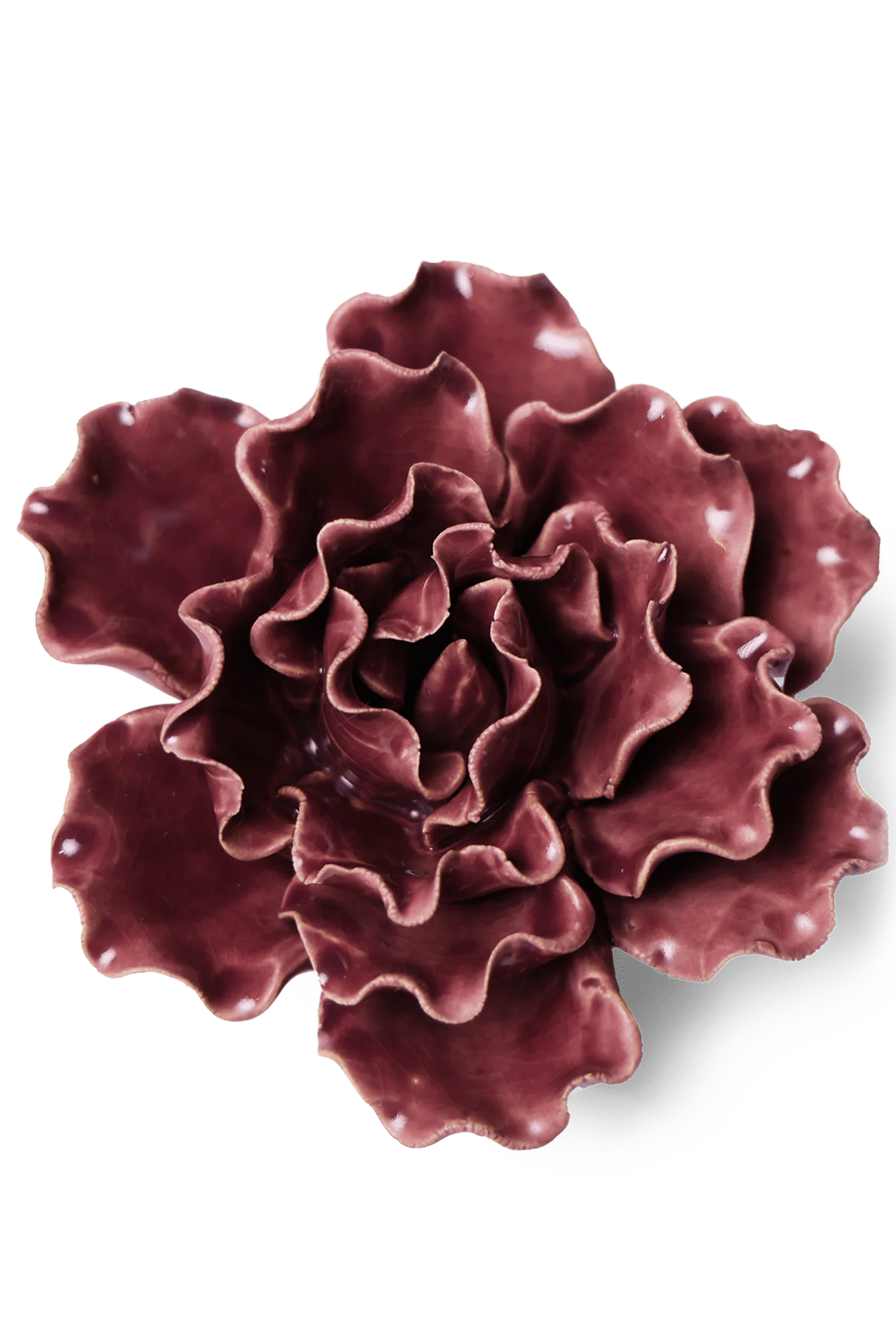 Ceramic Flower Lettuce Purple Medium - Chive Ceramics Studio - Ceramic Flowers - Chive US