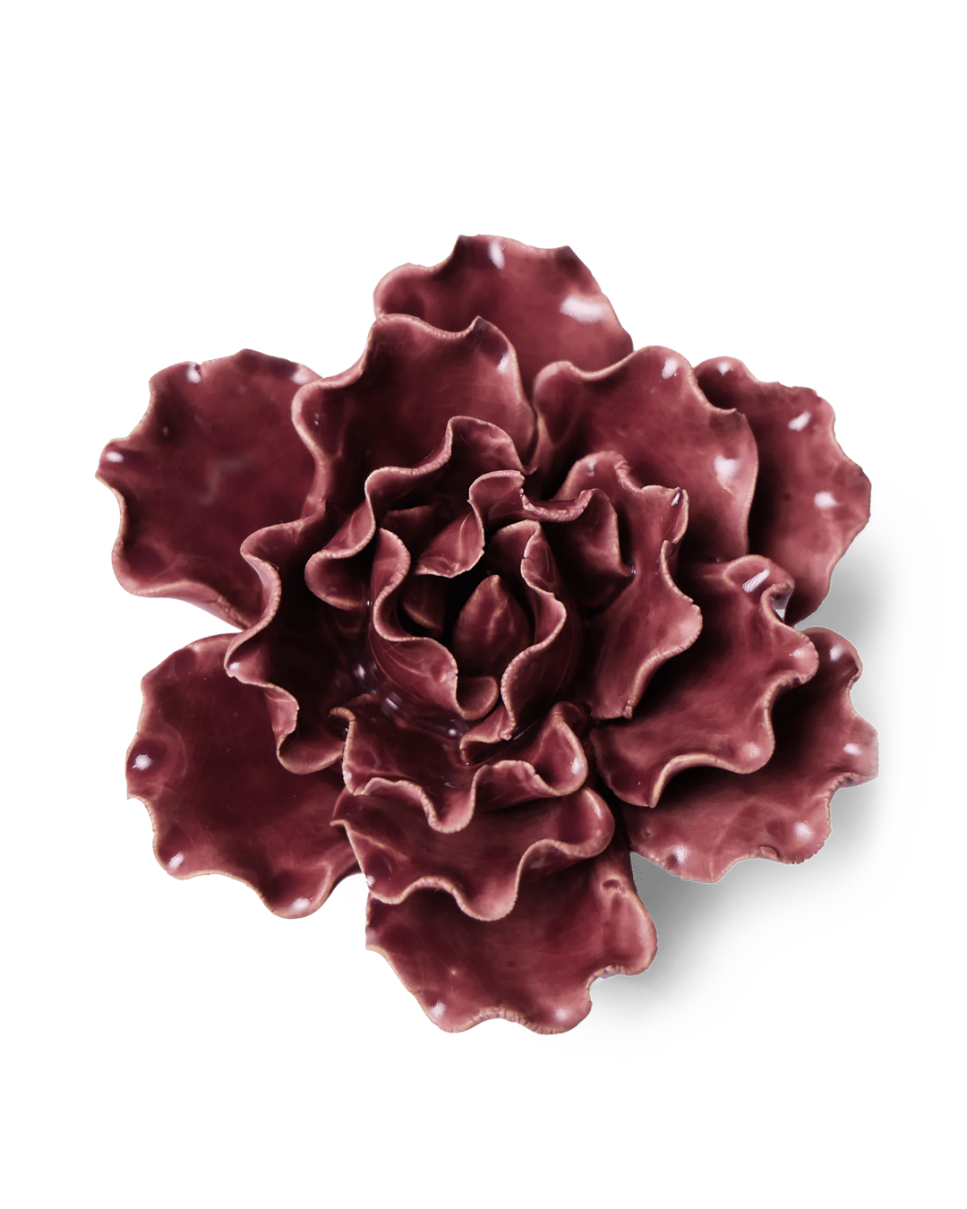 Ceramic Flower Lettuce Purple Medium - Chive Ceramics Studio - Ceramic Flowers - Chive US