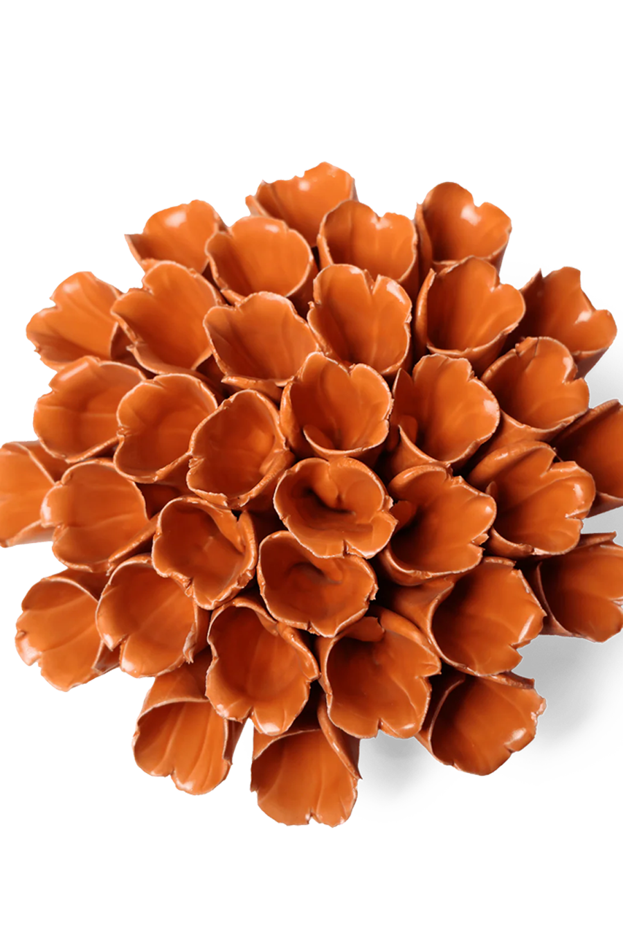 Ceramic Flower Wall Art Polyp Orange Large - Chive Ceramics Studio - Ceramic Flowers - Chive US