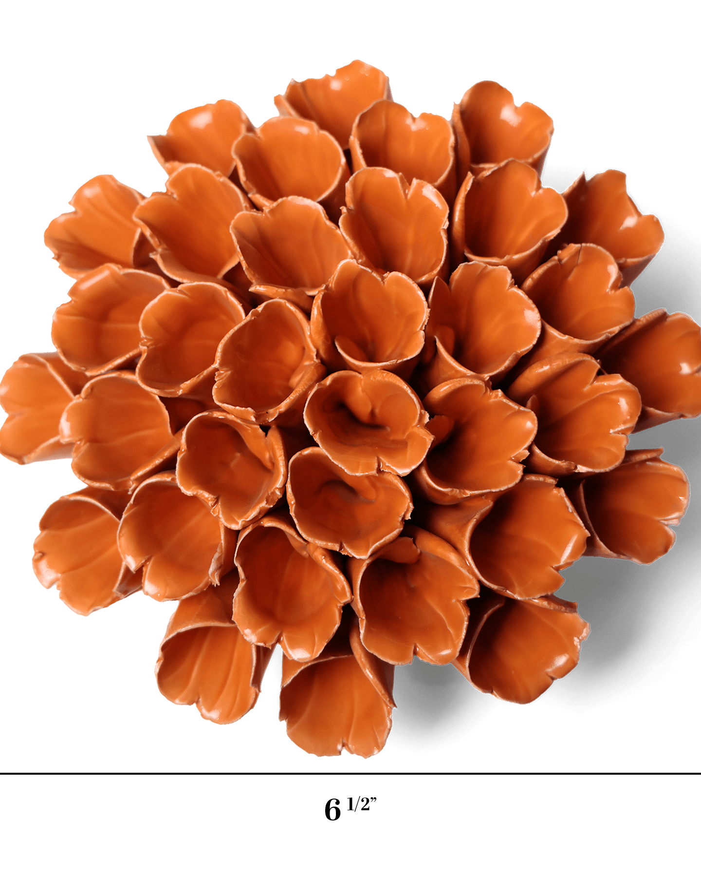 Ceramic Flower Wall Art Polyp Orange Large - Chive Ceramics Studio - Ceramic Flowers - Chive US