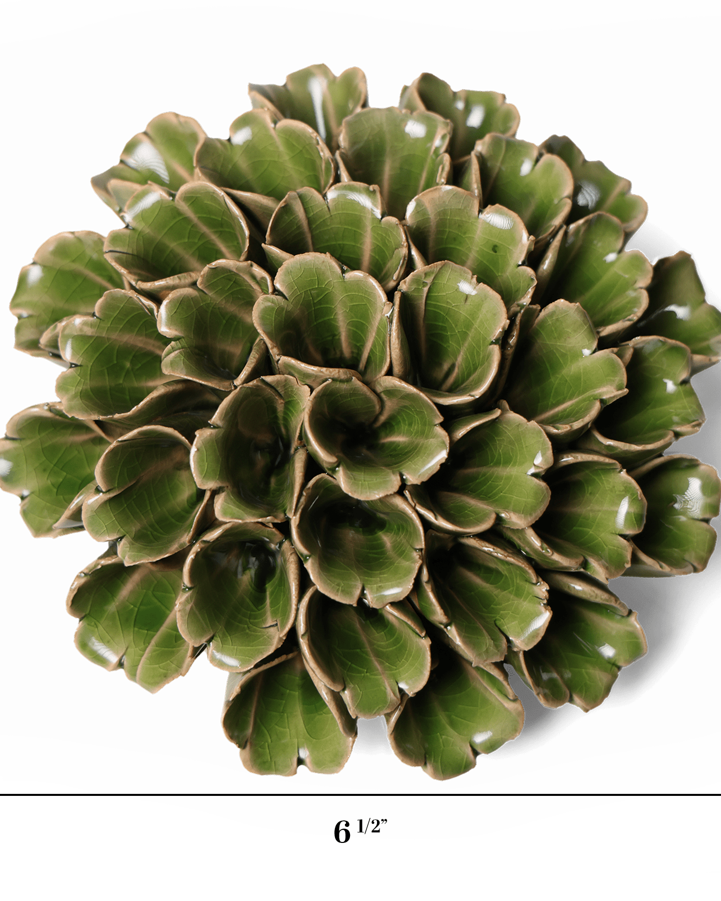 Ceramic Flower Wall Art Polyp Green Large - Chive Ceramics Studio - Ceramic Flowers - Chive US