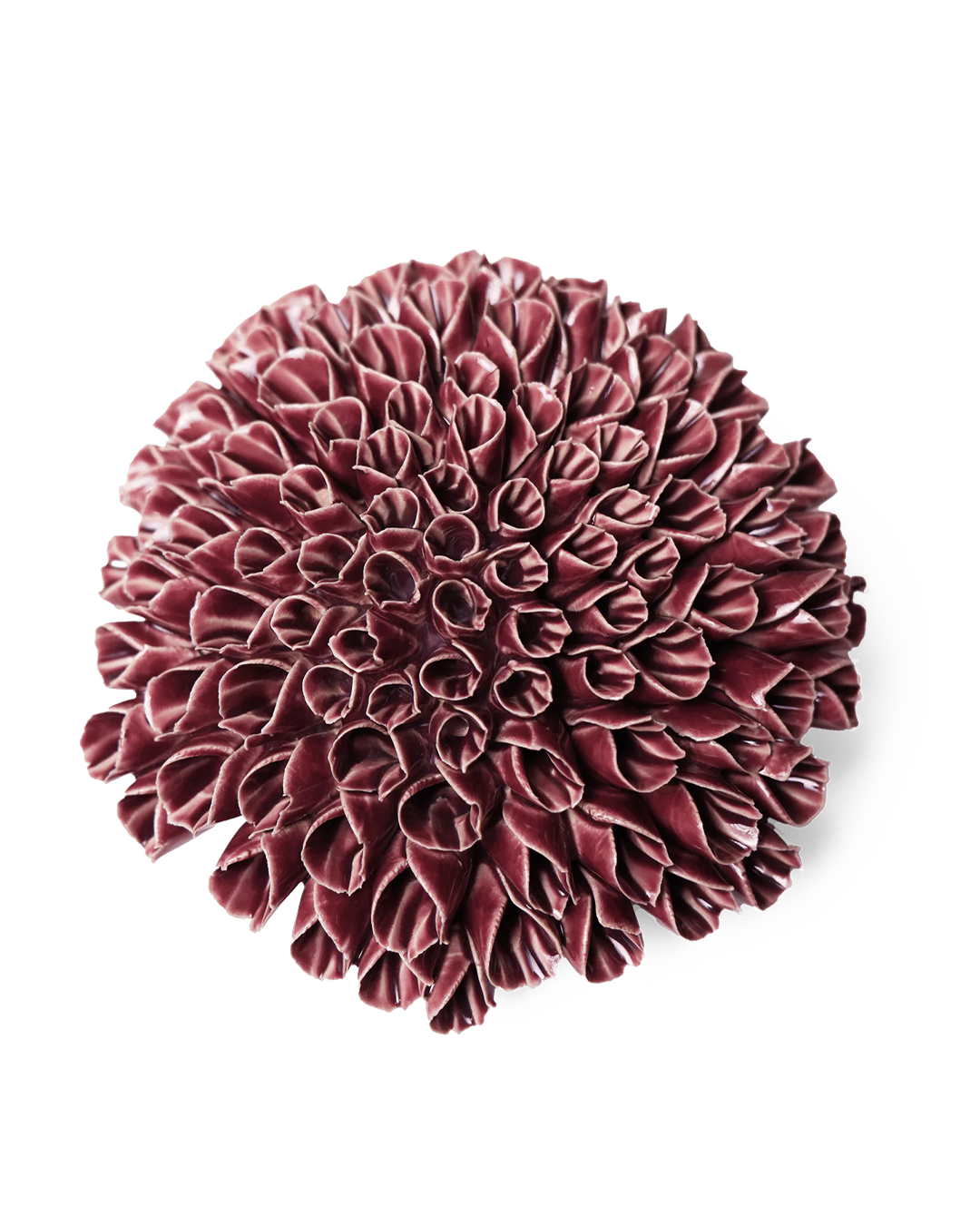 Ceramic Flower Wall Art Anemone Purple Large - Chive Ceramics Studio - Ceramic Flowers - Chive US