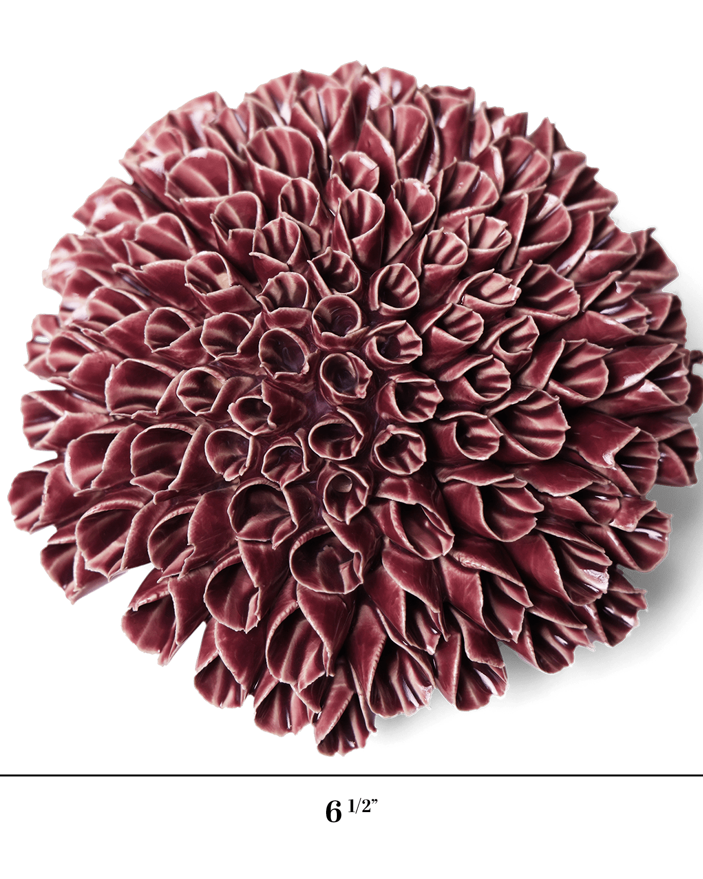 Ceramic Flower Wall Art Anemone Purple Large - Chive Ceramics Studio - Ceramic Flowers - Chive US