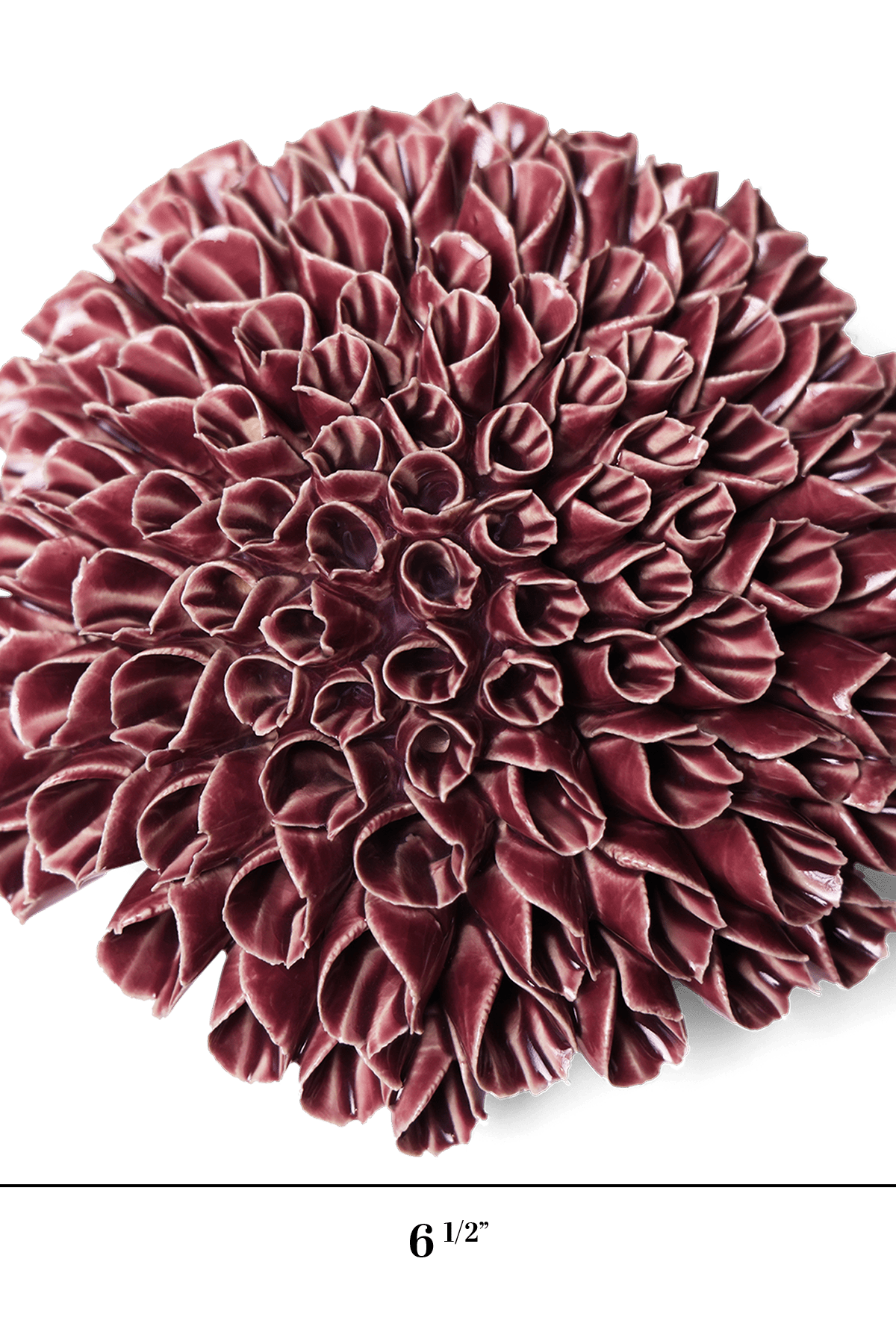 Ceramic Flower Wall Art Anemone Purple Large - Chive Ceramics Studio - Ceramic Flowers - Chive US