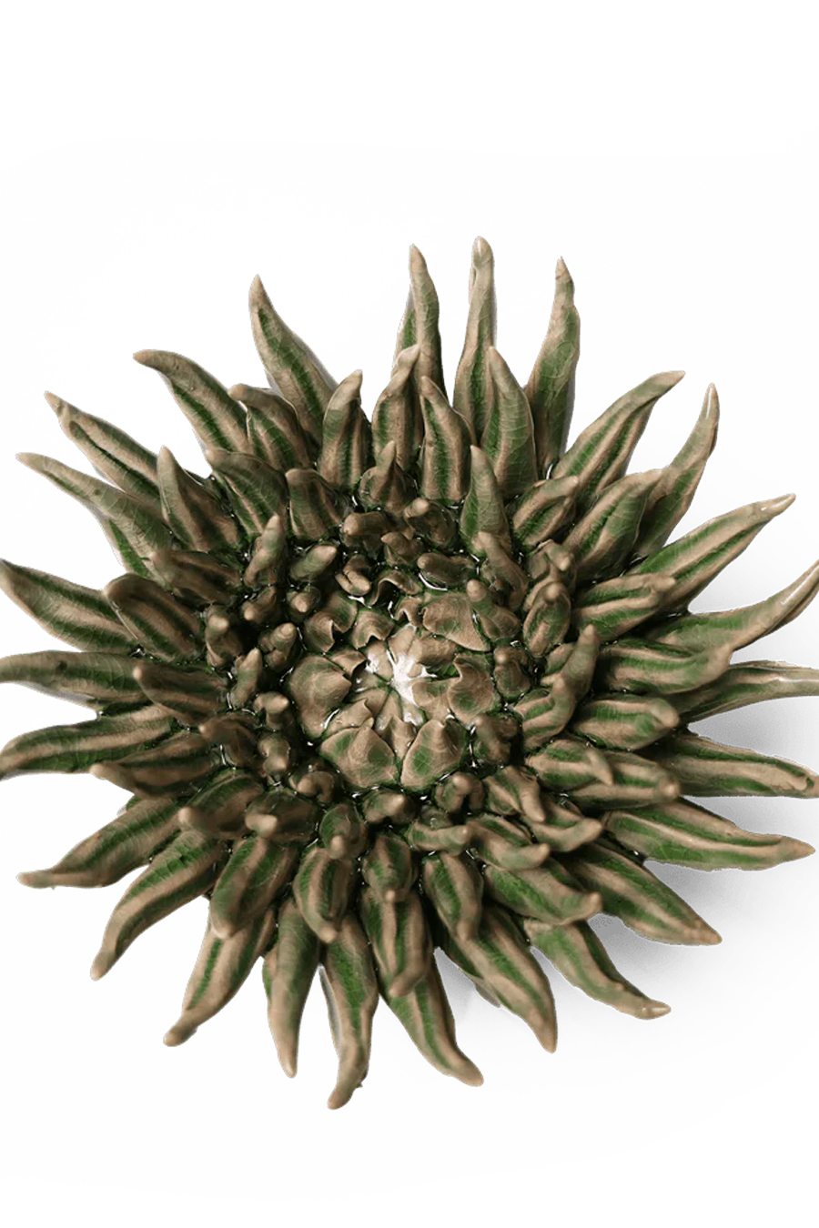 Ceramic Flower Mum Olive 5 - Chive Ceramics Studio - Ceramic Flowers - Chive US