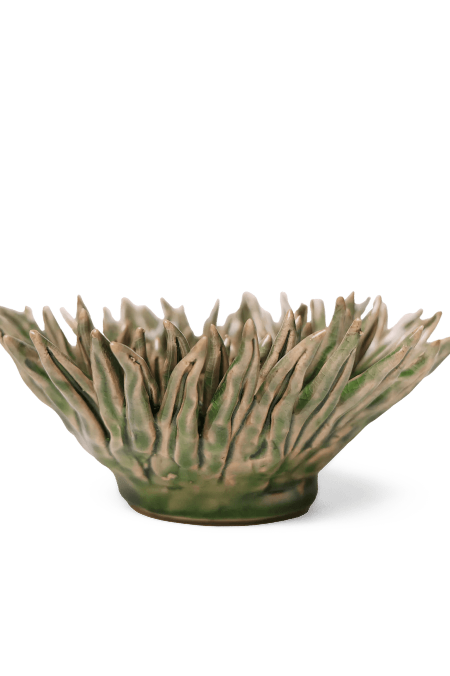 Ceramic Flower Mum Olive 5 - Chive Ceramics Studio - Ceramic Flowers - Chive Ceramics Studio