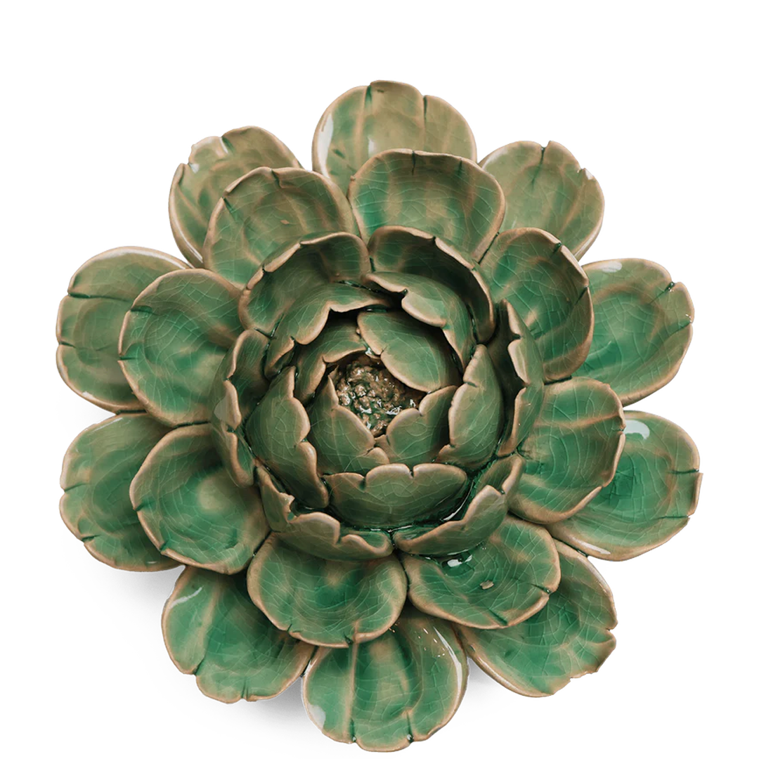 Mofo Mint Peony ceramic wall flower — Classic Collection — Designed by Chive Studio Toronto