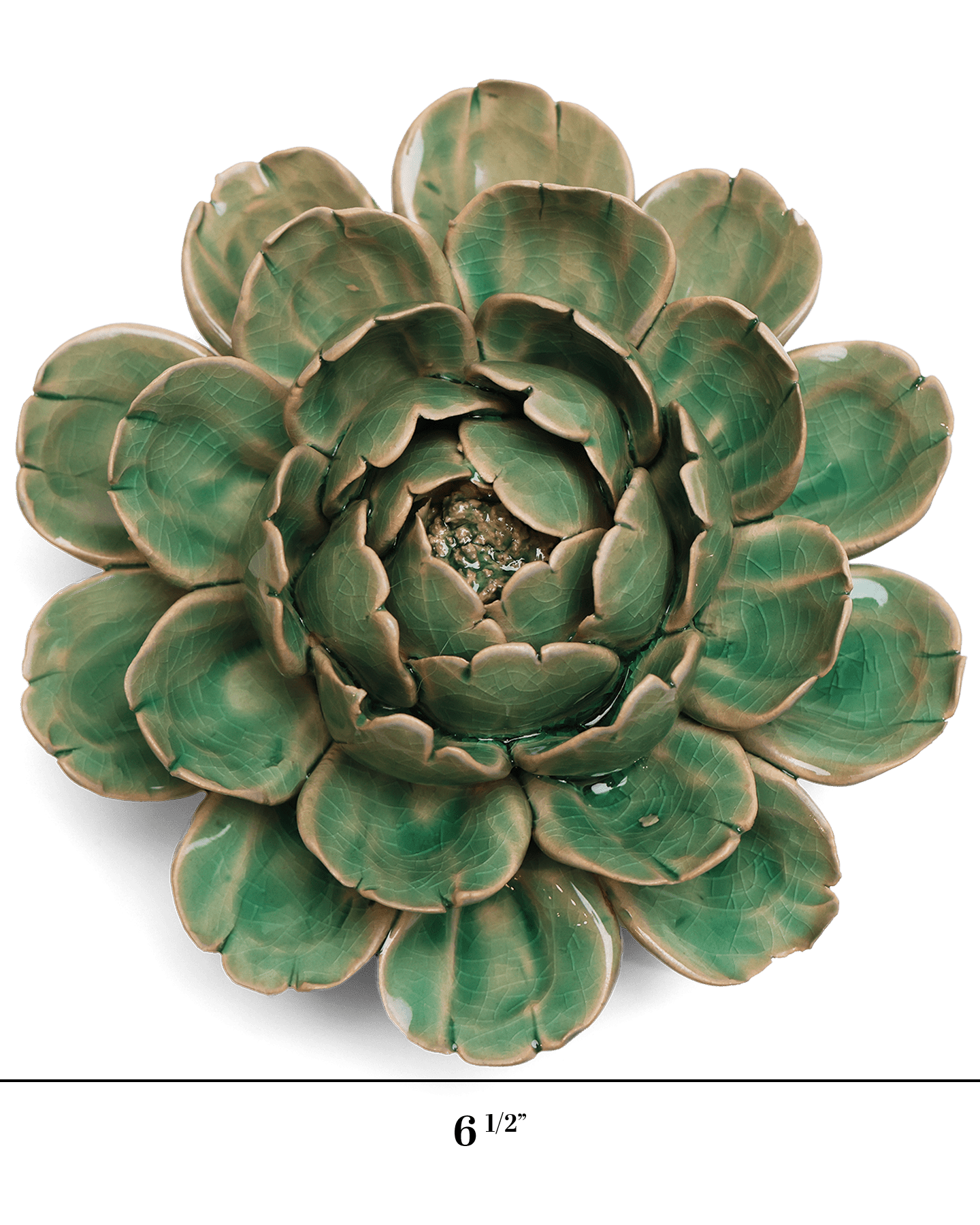 Mofo Mint Peony ceramic wall flower — Classic Collection — Designed by Chive Studio Toronto