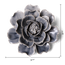 Rose Grey ceramic wall flower — Classic Collection — handmade by Chive Studio Toronto