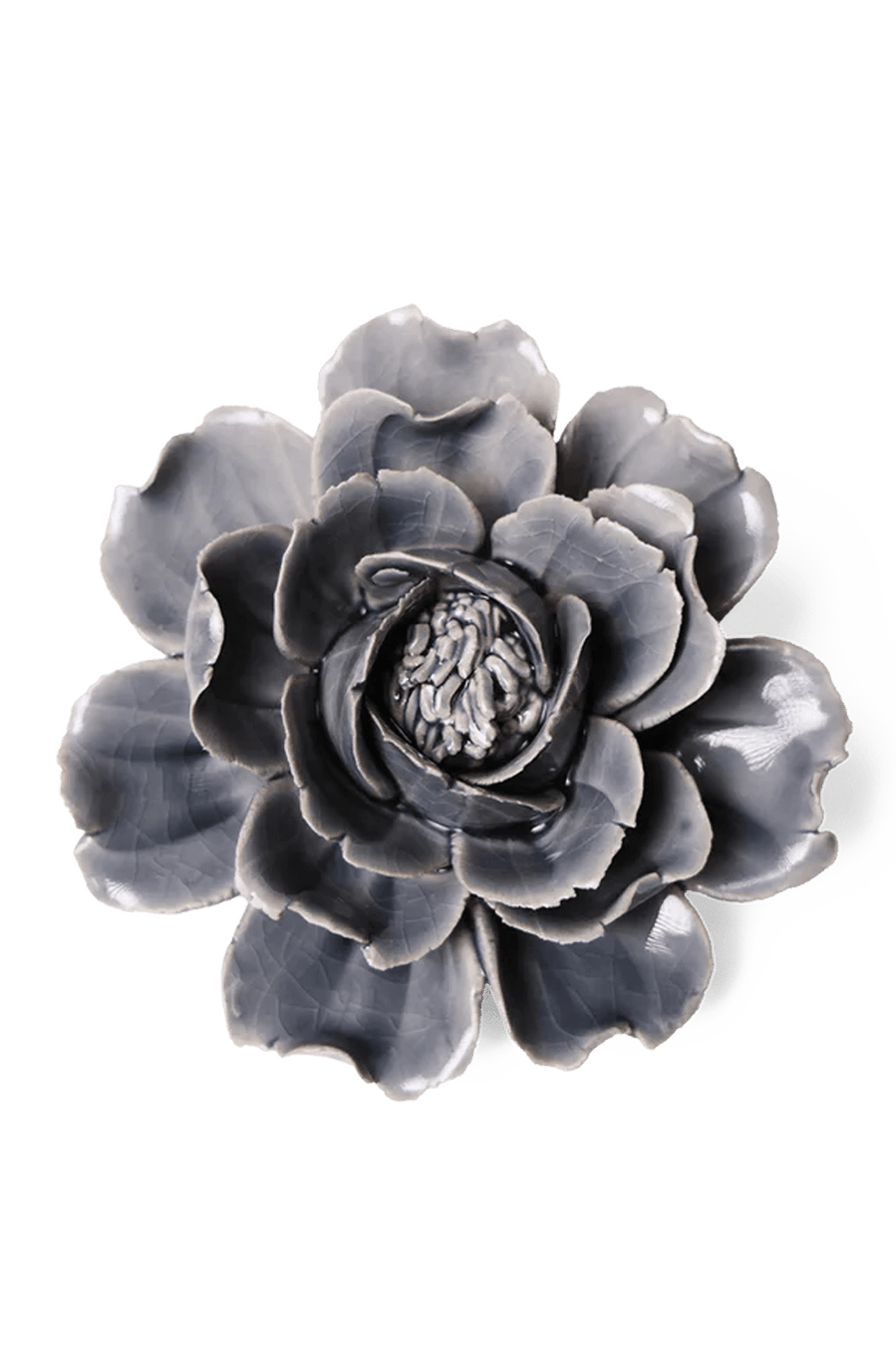 Rose Grey 6 ceramic wall flower — Classic Collection — designed in Toronto by Chive Studio