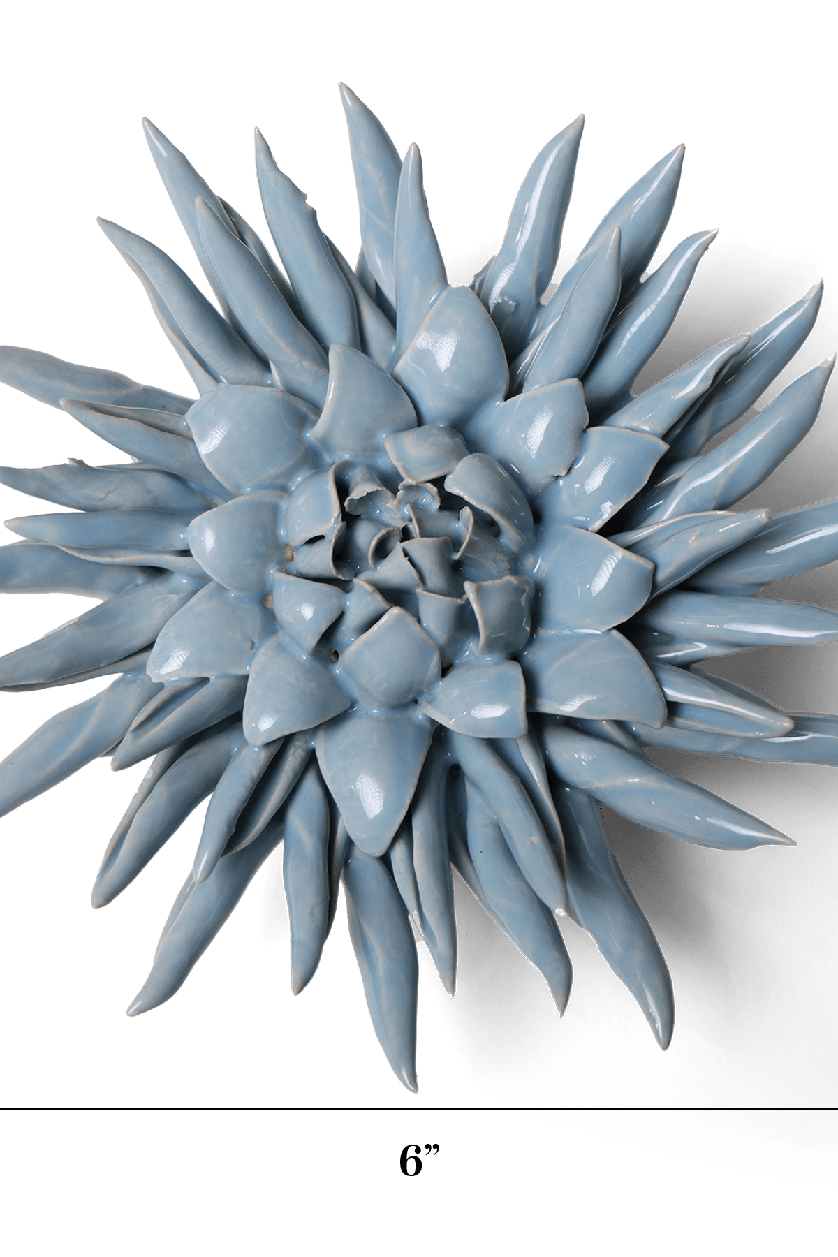 Ceramic Flower Wall Art Flower Blue 6 - Chive Ceramics Studio - Ceramic Flowers - Chive US