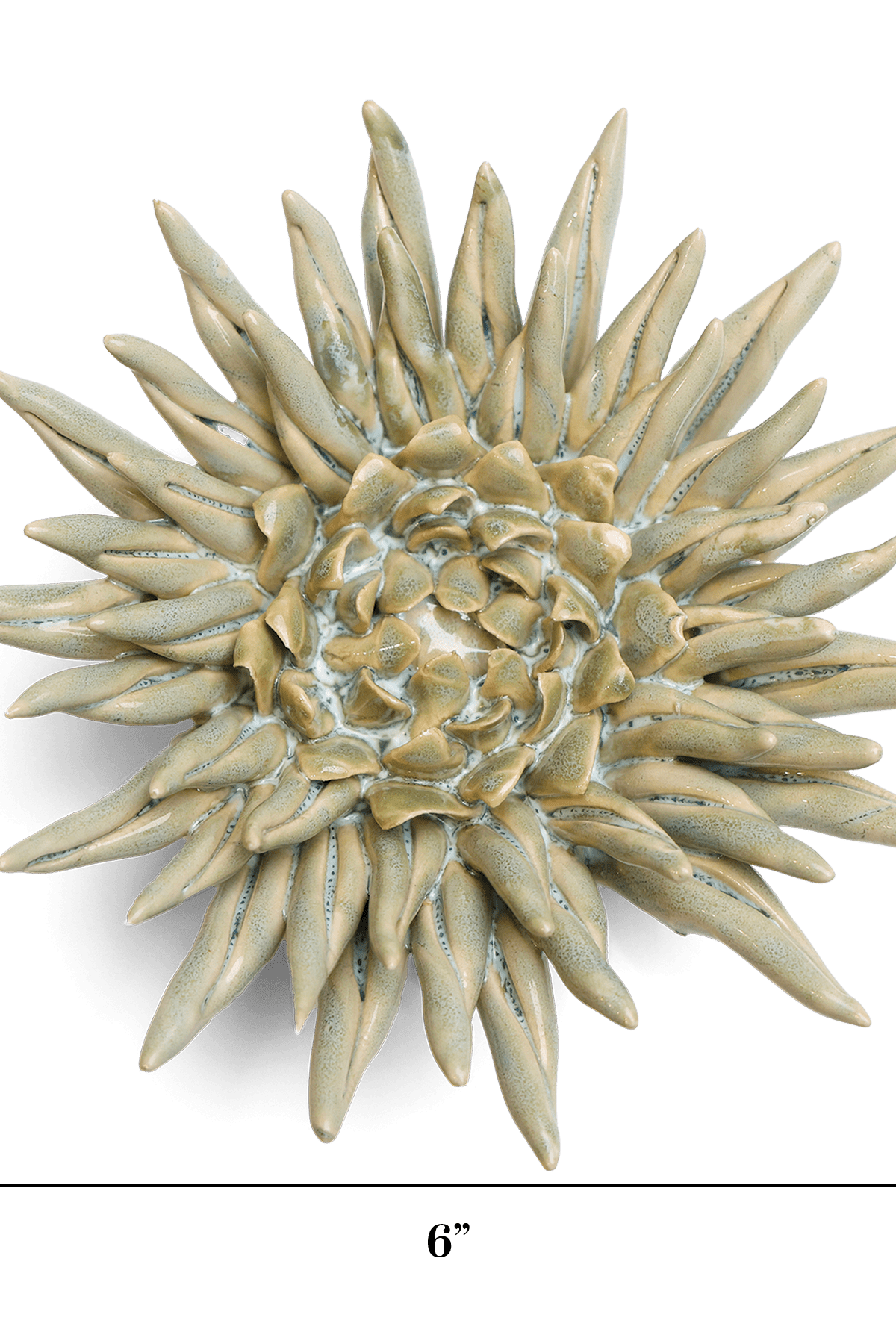 Ceramic Flower Wall Art Flower Green 6 - Chive Ceramics Studio - Ceramic Flowers - Chive US