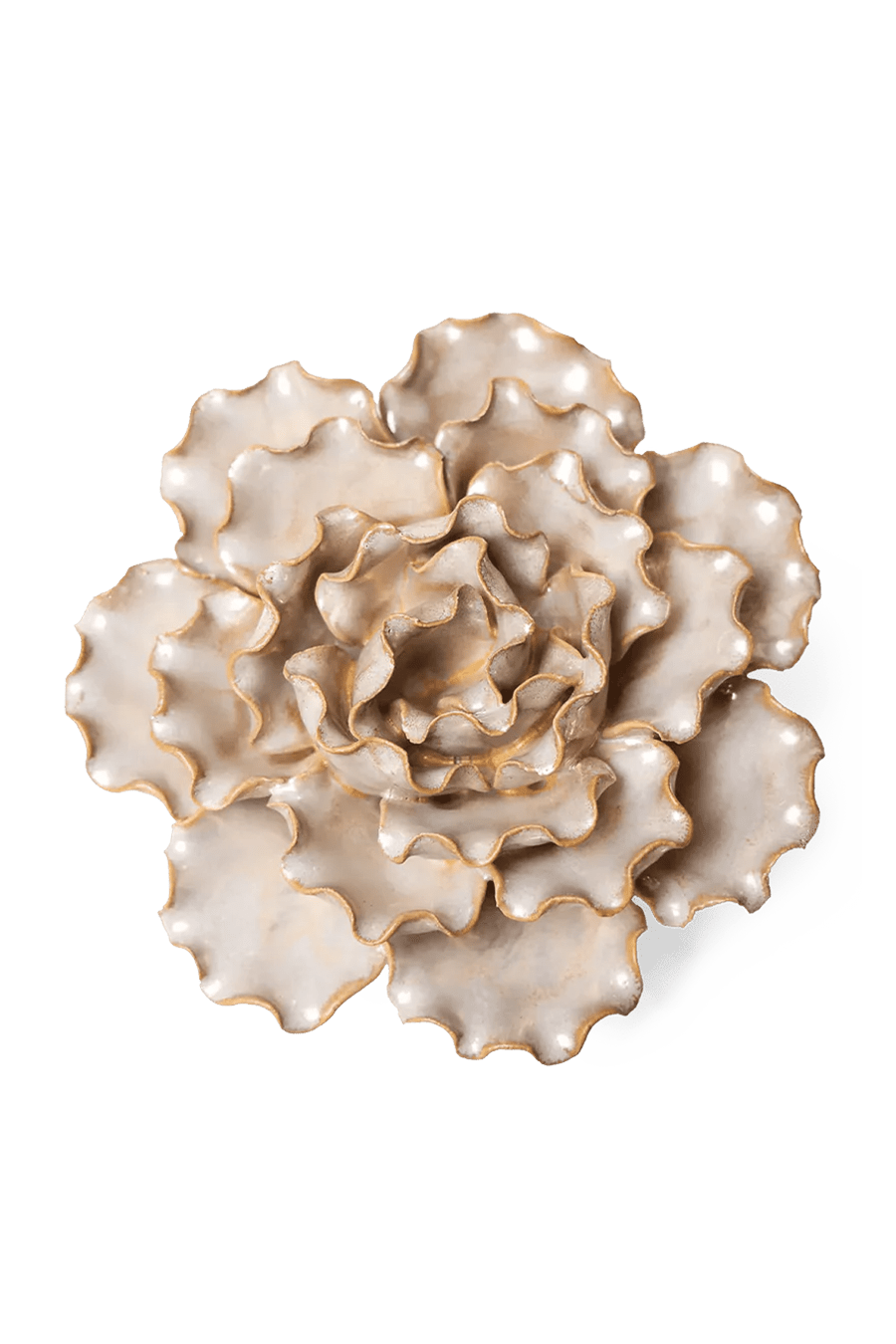 Ceramic Flower Lettuce Pearl 6 - Chive Ceramics Studio - Ceramic Flowers - Chive Ceramics Studio