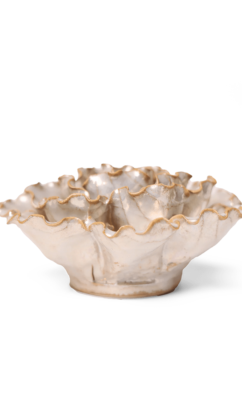 Ceramic Flower Lettuce Pearl 6 - Chive Ceramics Studio - Ceramic Flowers - Chive Ceramics Studio