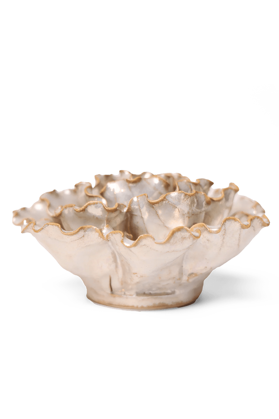 Ceramic Flower Lettuce Pearl 6 - Chive Ceramics Studio - Ceramic Flowers - Chive Ceramics Studio