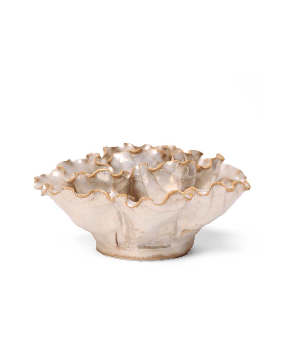 Ceramic Flower Lettuce Pearl 6 - Chive Ceramics Studio - Ceramic Flowers - Chive Ceramics Studio