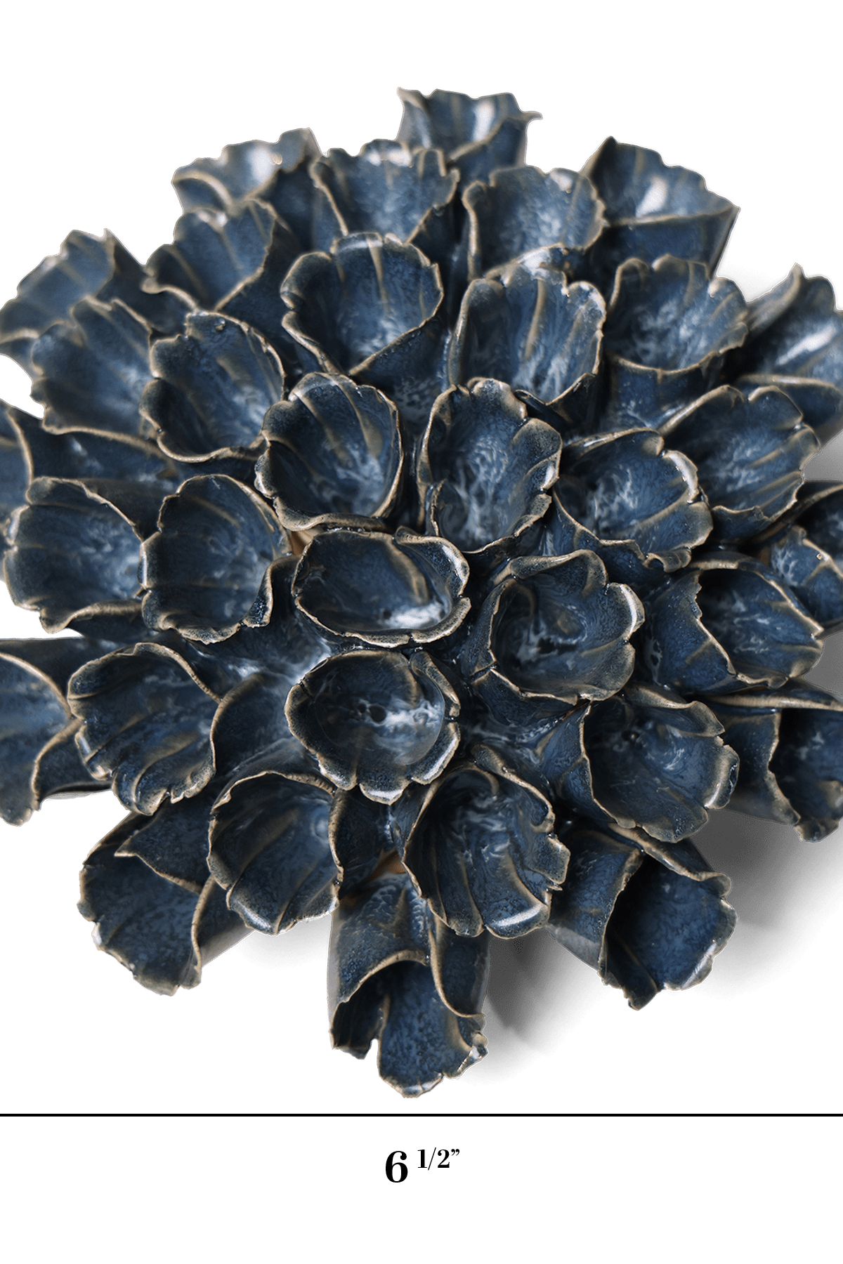 Ceramic Flower Wall Art Polyp Blue 6 - Chive Ceramics Studio - Ceramic Flowers - Chive US