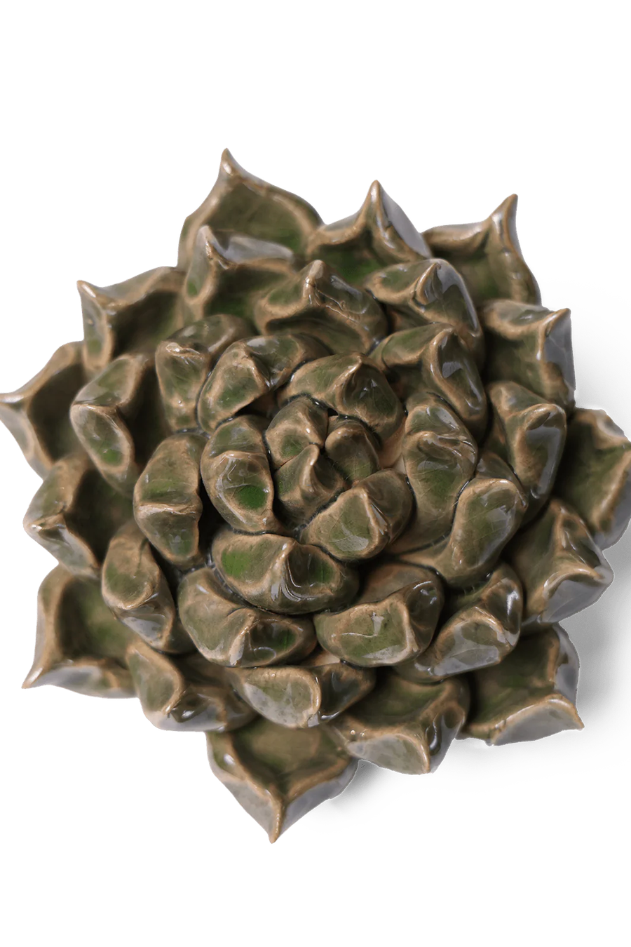 Ceramic Flower Wall Art Succulent Green 6 - Chive Ceramics Studio - Ceramic Flowers - Chive US