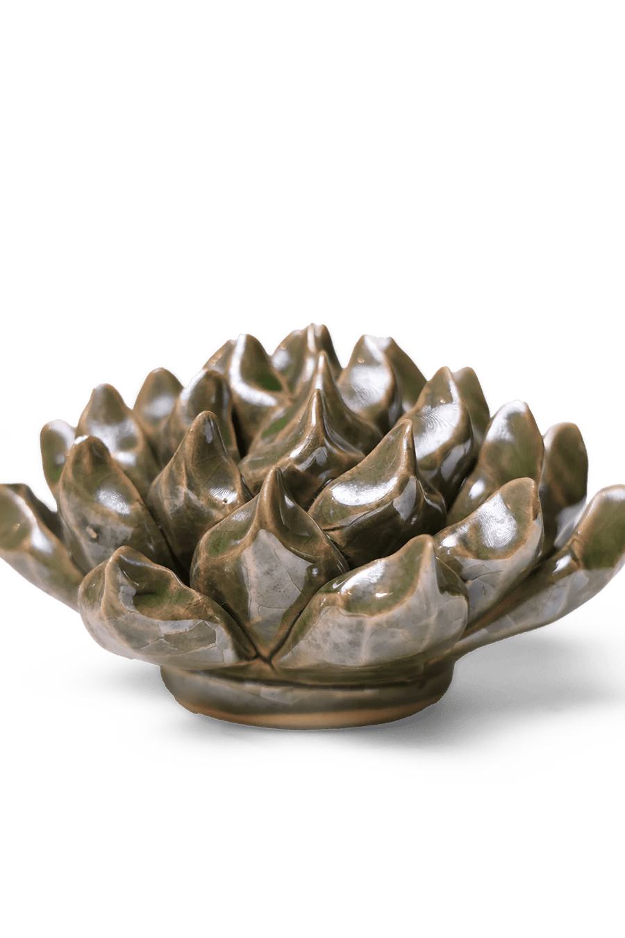 Ceramic Flower Succulent Green 6 - Chive Ceramics Studio - Ceramic Flowers - Chive Ceramics Studio