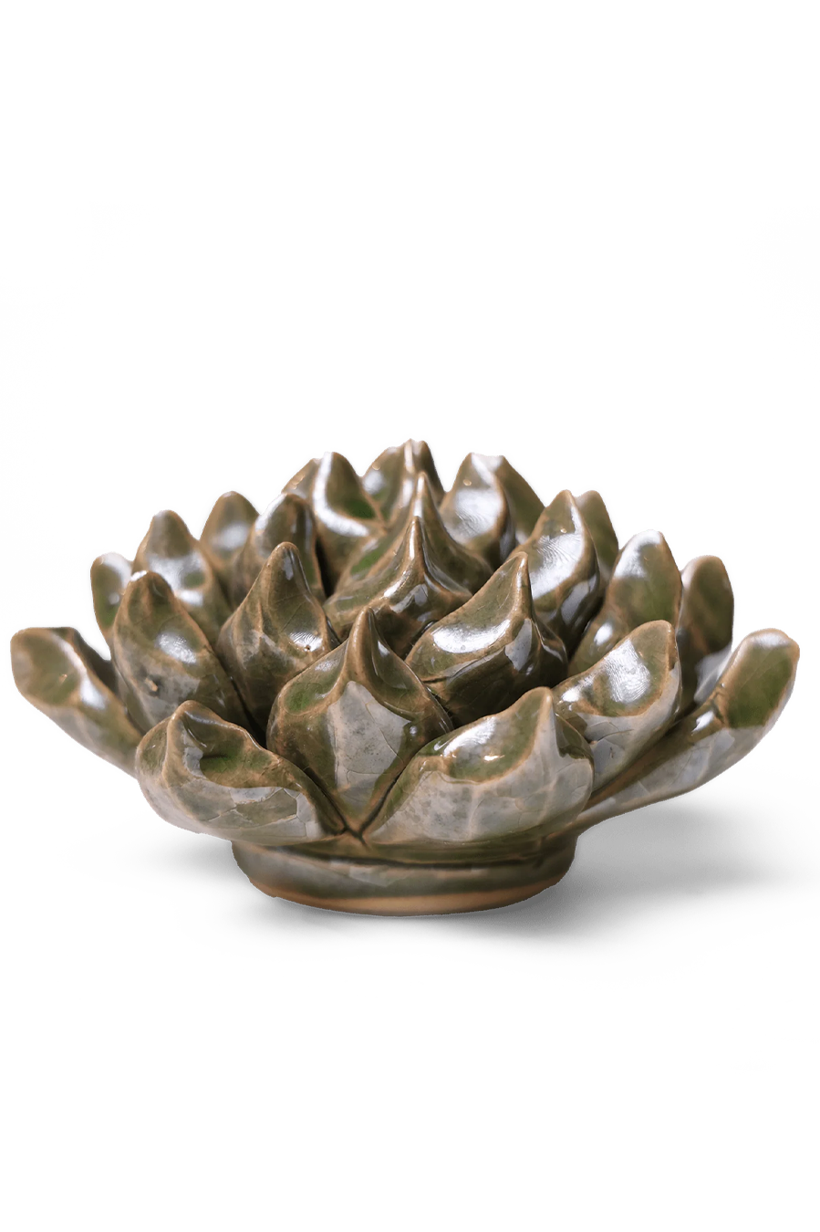 Succulent Green 6 ceramic wall flower — Classic Collection — designed in Toronto by Chive Studio