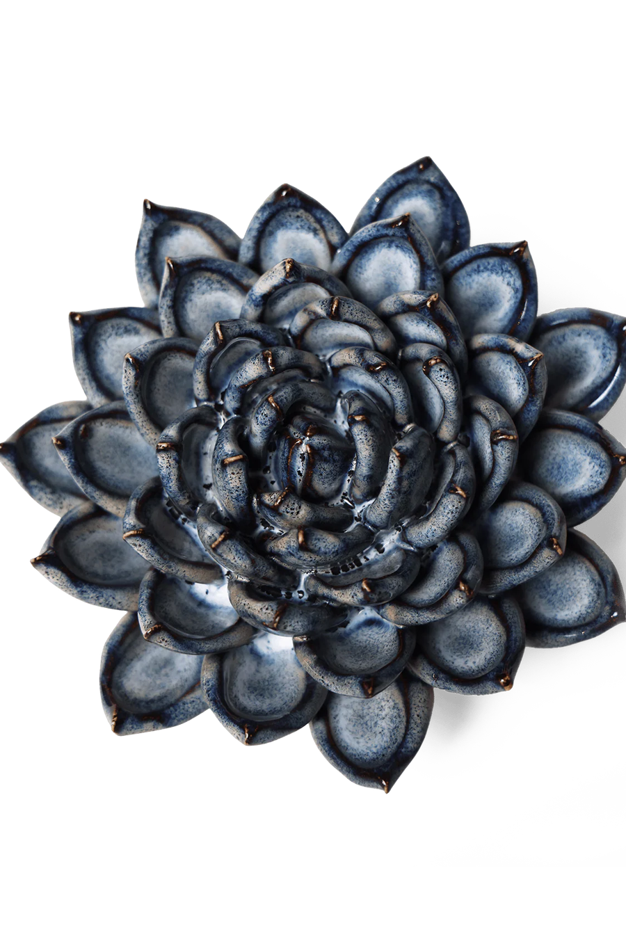 Ceramic Flower Succulent Blue 6 - Chive Ceramics Studio - Ceramic Flowers - Chive US