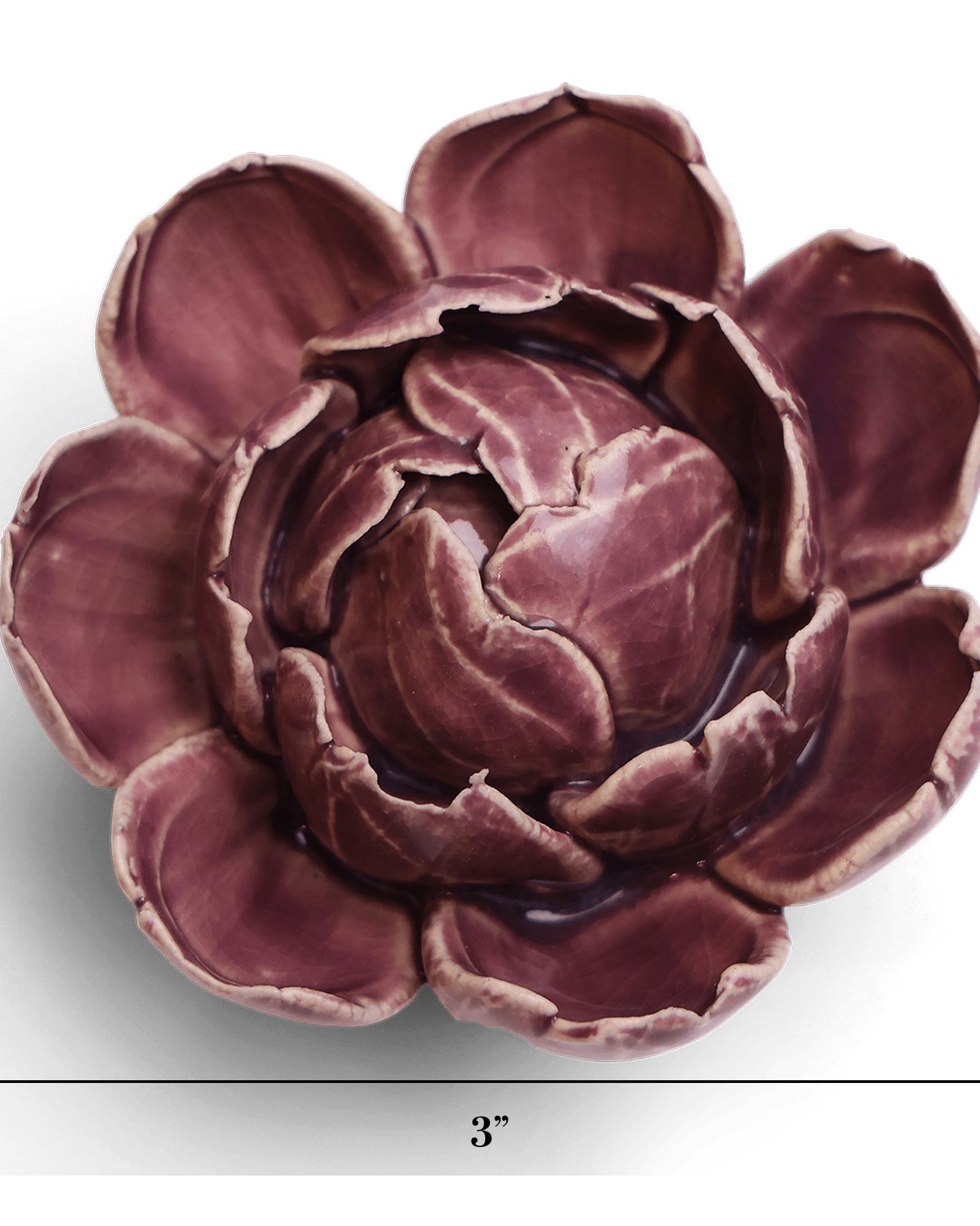 Ceramic Flower - Peony Purple 11 - Chive Ceramics Studio - Ceramic Flowers - Chive US