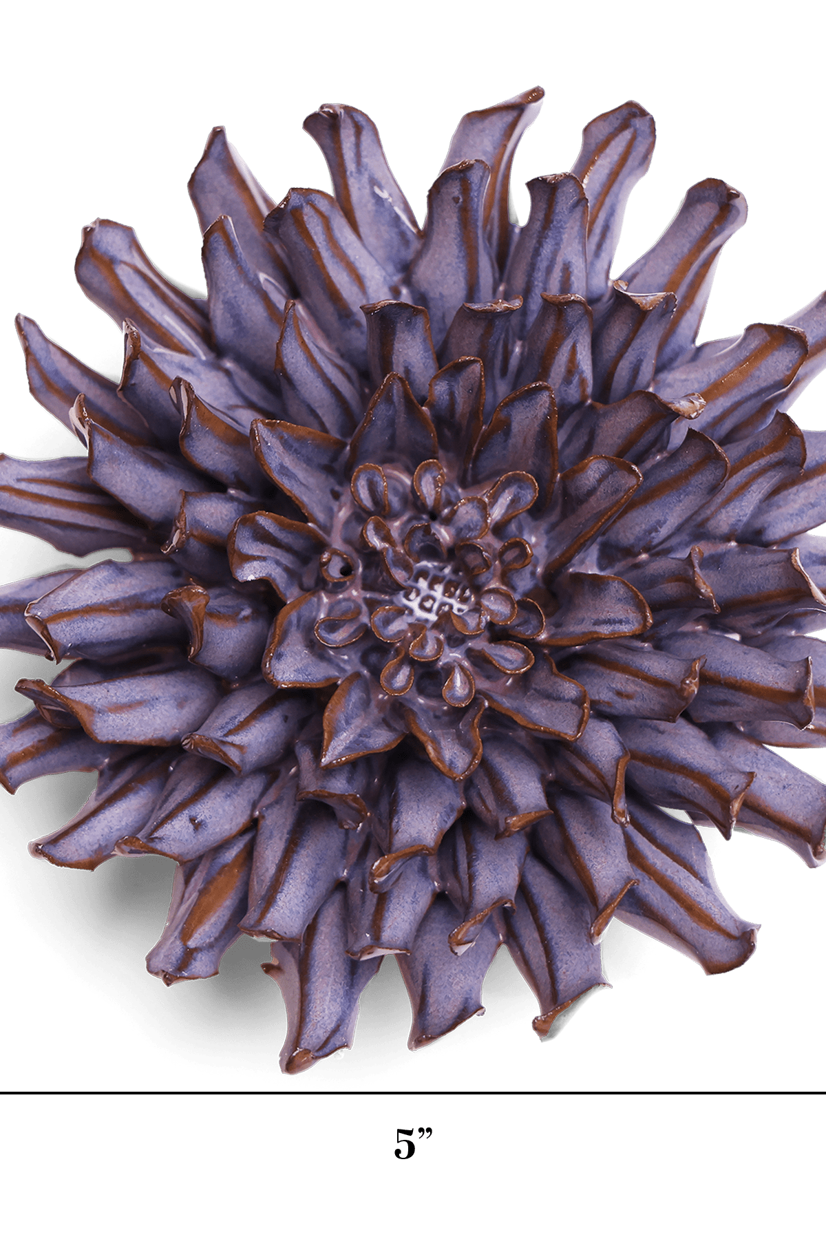 Japan Ceramic Flower Wall Art Lilac Spider Mum - Chive Ceramics Studio - Ceramic Flowers - Chive US