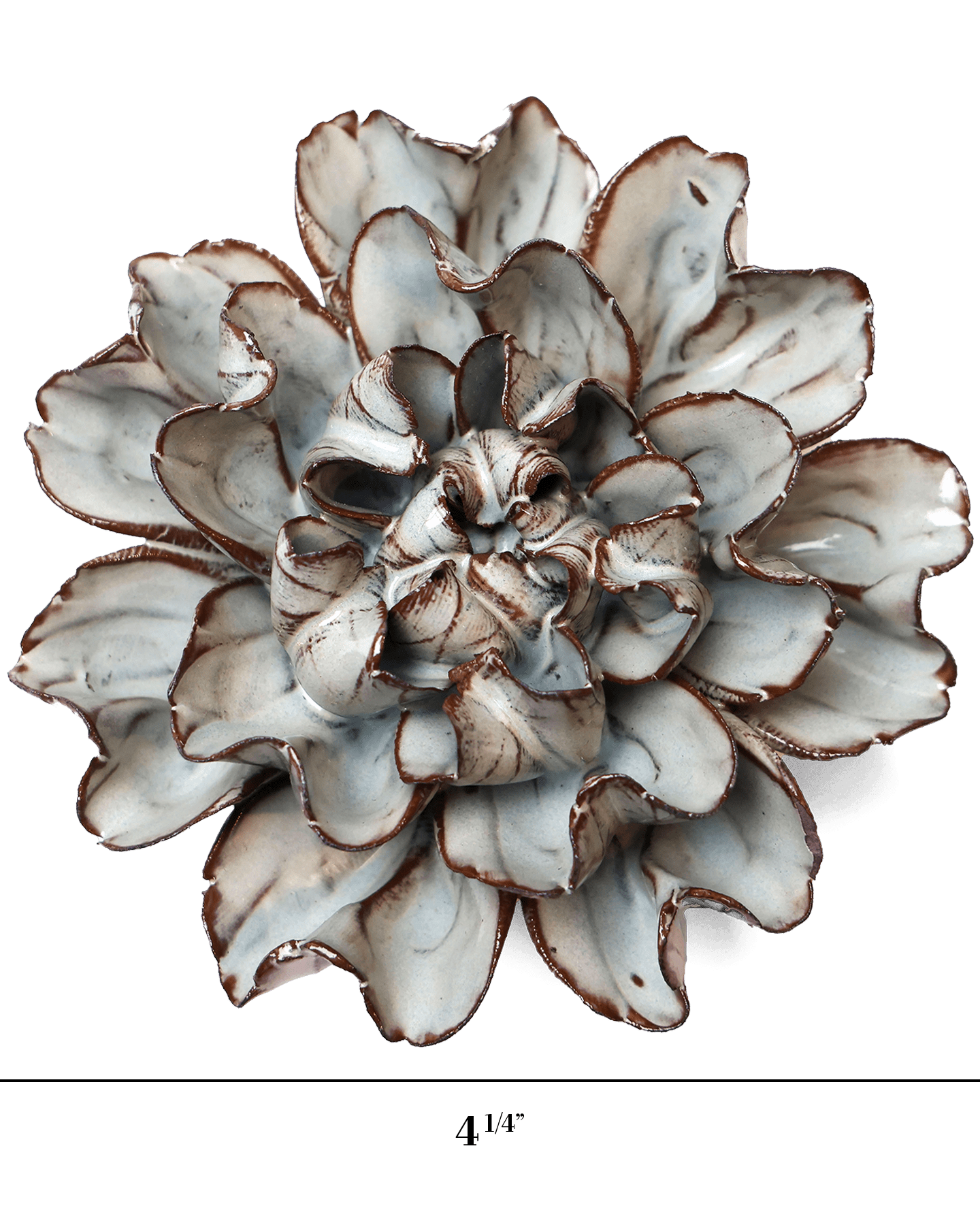 Japan Ceramic Flower Wall Art Chocolate Mint Hibiscus - Chive Ceramics Studio - Ceramic Flowers - Chive US