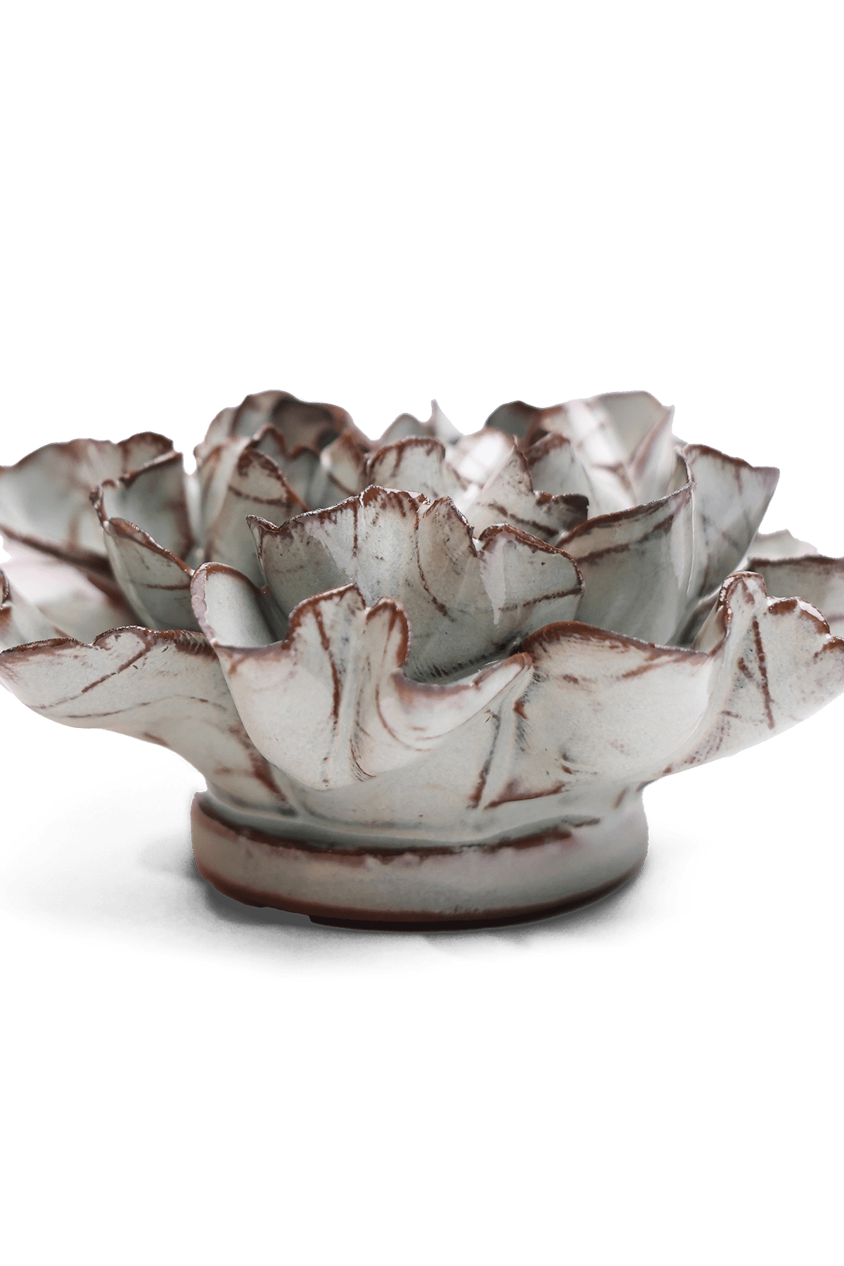 Japan Ceramic Flower Wall Art Chocolate Mint Hibiscus - Chive Ceramics Studio - Ceramic Flowers - Chive US