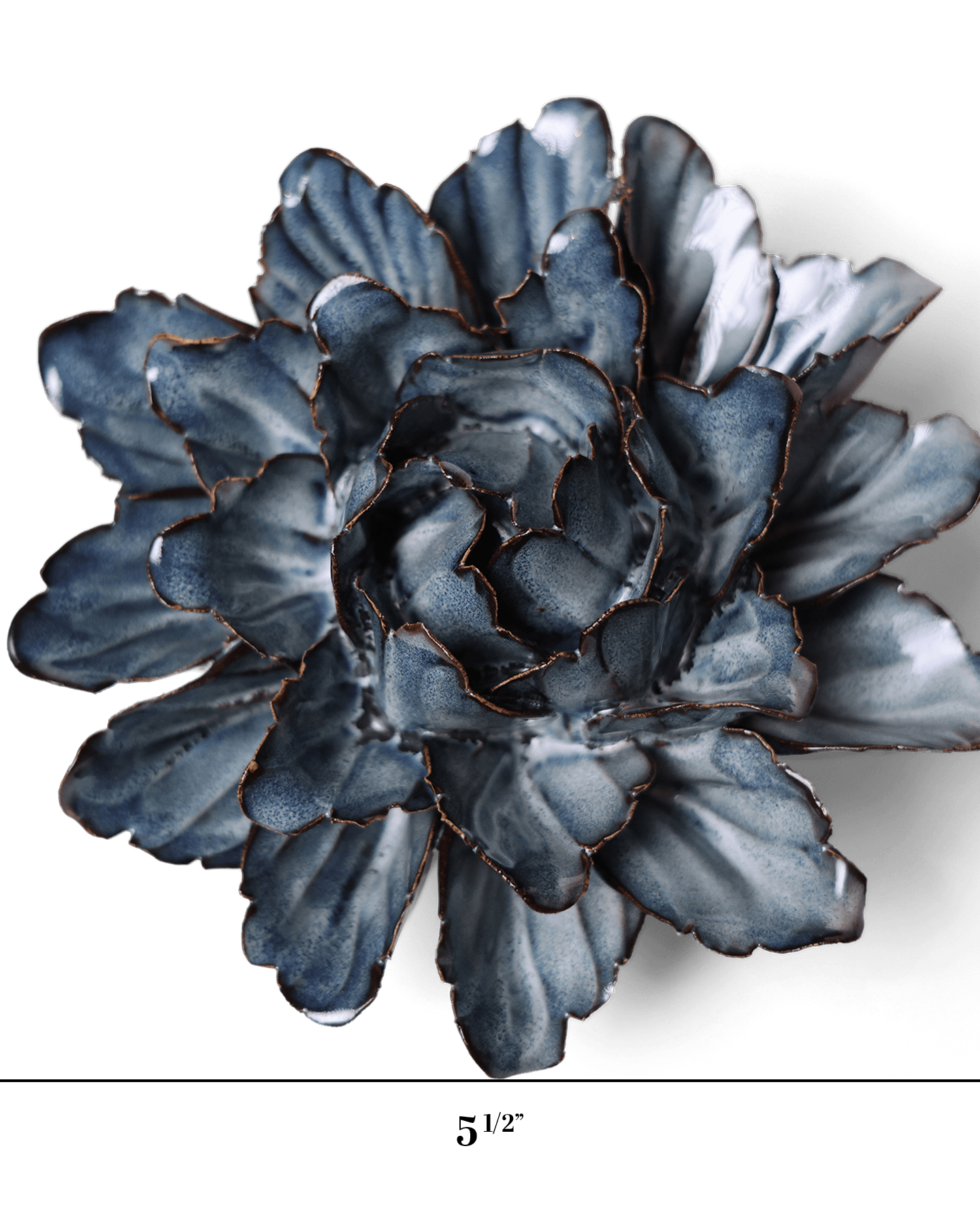 Japan Ceramic Flower Wall Art Blue Tree Peony - Chive Ceramics Studio - Ceramic Flowers - Chive US