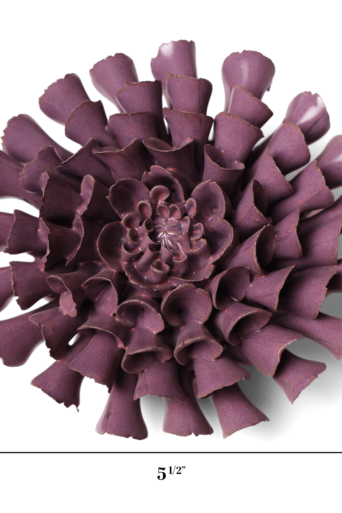 Japan Ceramic Flower Wall Art Lilac Pom Pom Dahlia - Chive Ceramics Studio - Ceramic Flowers - Chive US