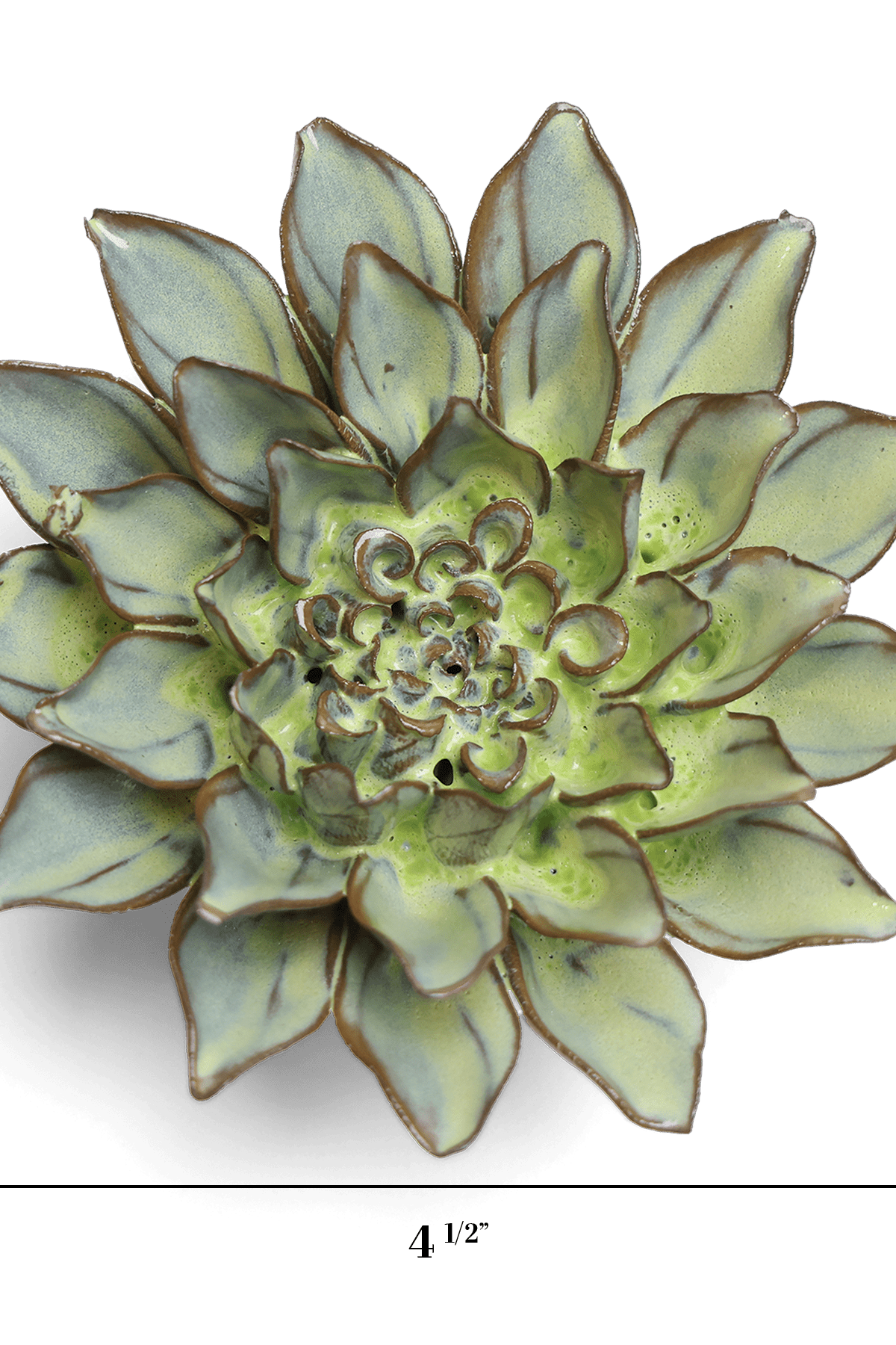 Japan Ceramic Flower Wall Art Green Aster - Chive Ceramics Studio - Ceramic Flowers - Chive US