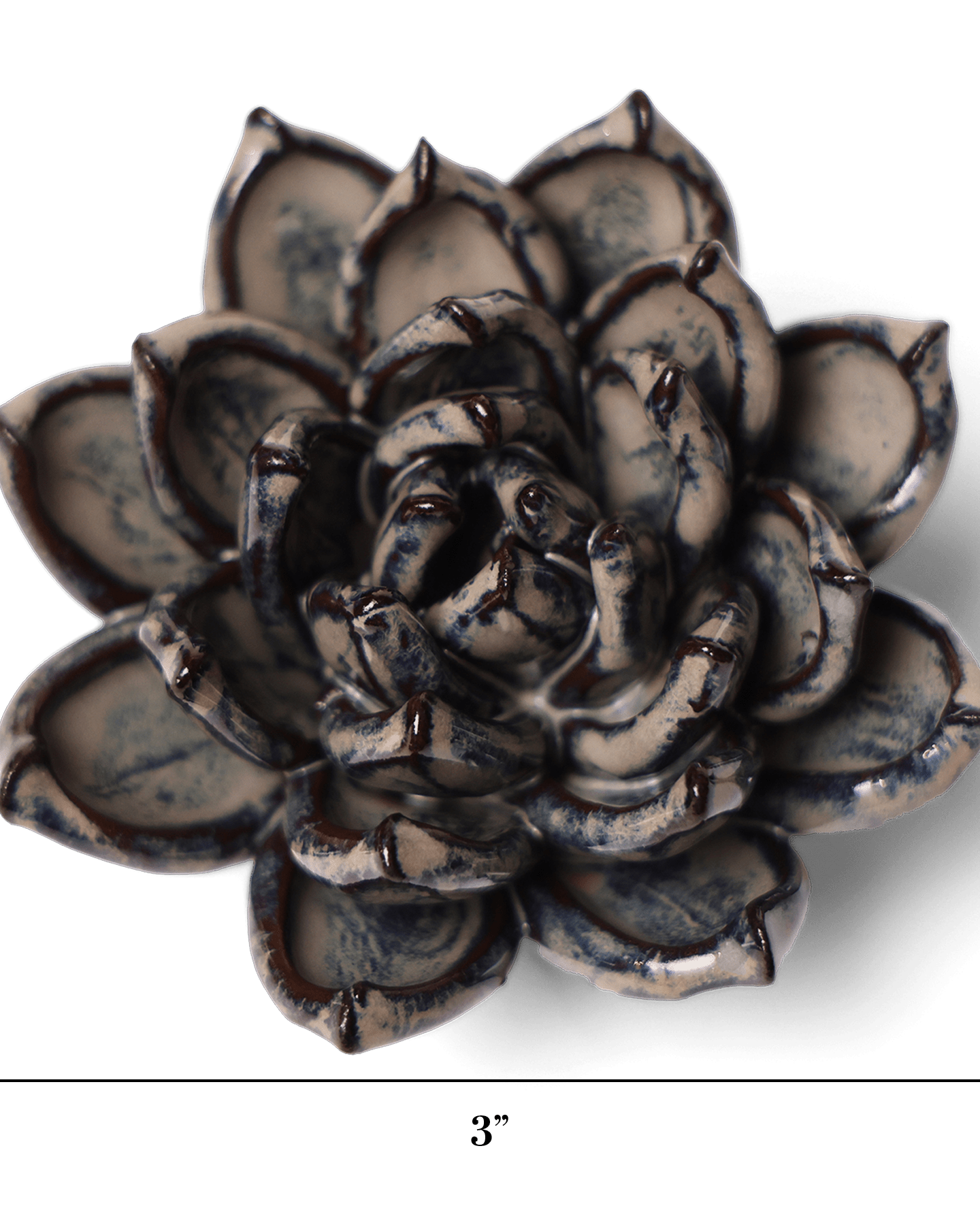 Japan Ceramic Flower Wall Art Cream Succulent - Chive Ceramics Studio - Ceramic Flowers - Chive US