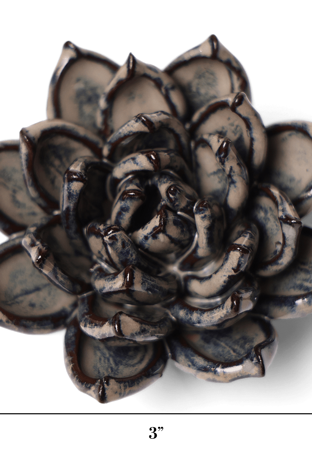 Japan Ceramic Flower Wall Art Cream Succulent - Chive Ceramics Studio - Ceramic Flowers - Chive US