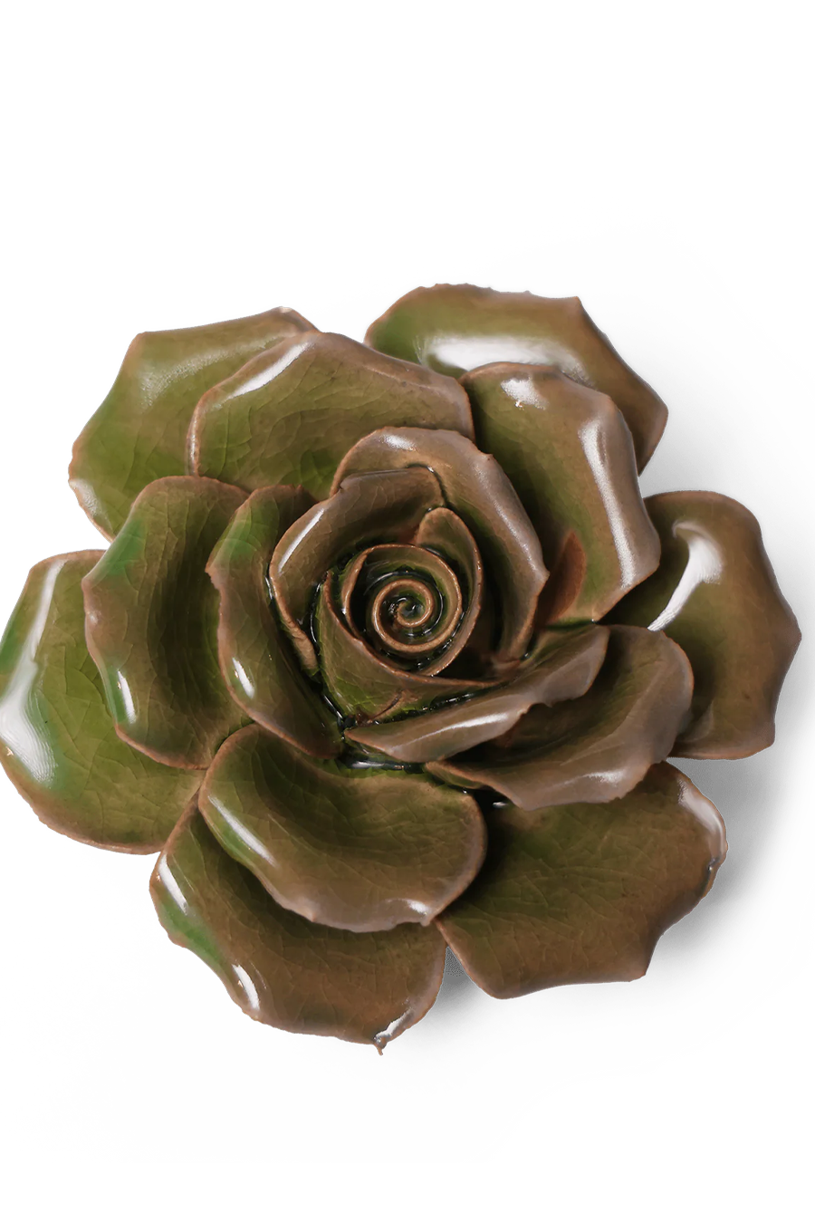 Ceramic Flower Rose Green 9 - Chive Ceramics Studio - Ceramic Flowers - Chive US