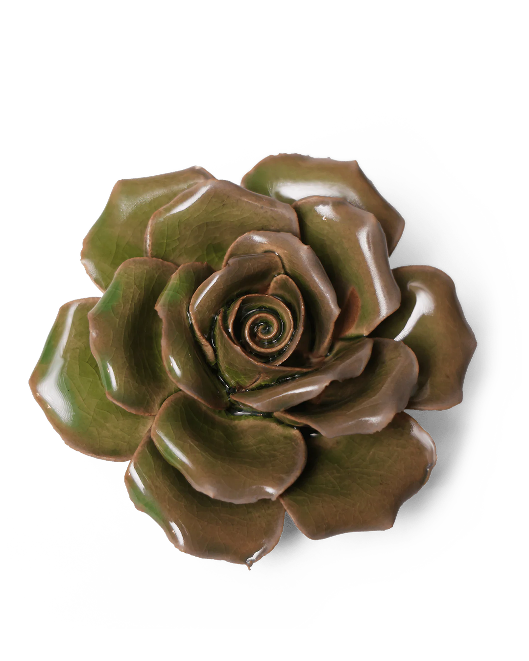 Ceramic Flower Rose Green 9 - Chive Ceramics Studio - Ceramic Flowers - Chive US