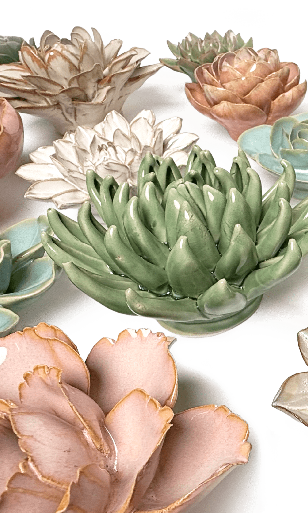 Carol's - 29 Piece Curated Set - Chive Ceramics Studio - Ceramic Flower Sets - Chive Ceramics Studio