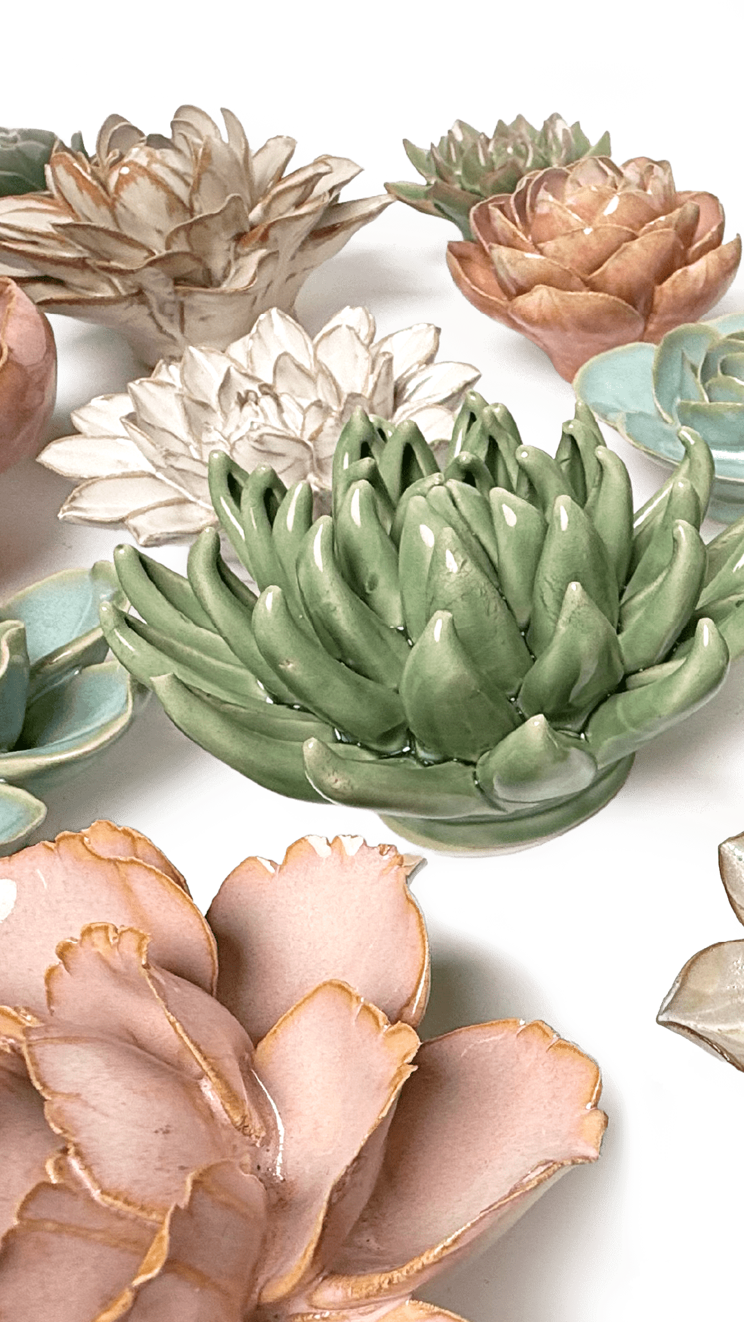 Carol's - 29 Piece Curated Set - Chive Ceramics Studio - Ceramic Flower Sets - Chive Ceramics Studio