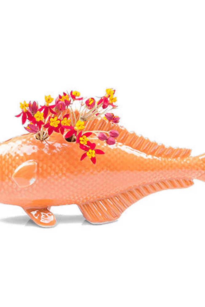 Carp Ceramic Unique Flower Vase - Chive Ceramics Studio - Vases - Chive Ceramics Studio